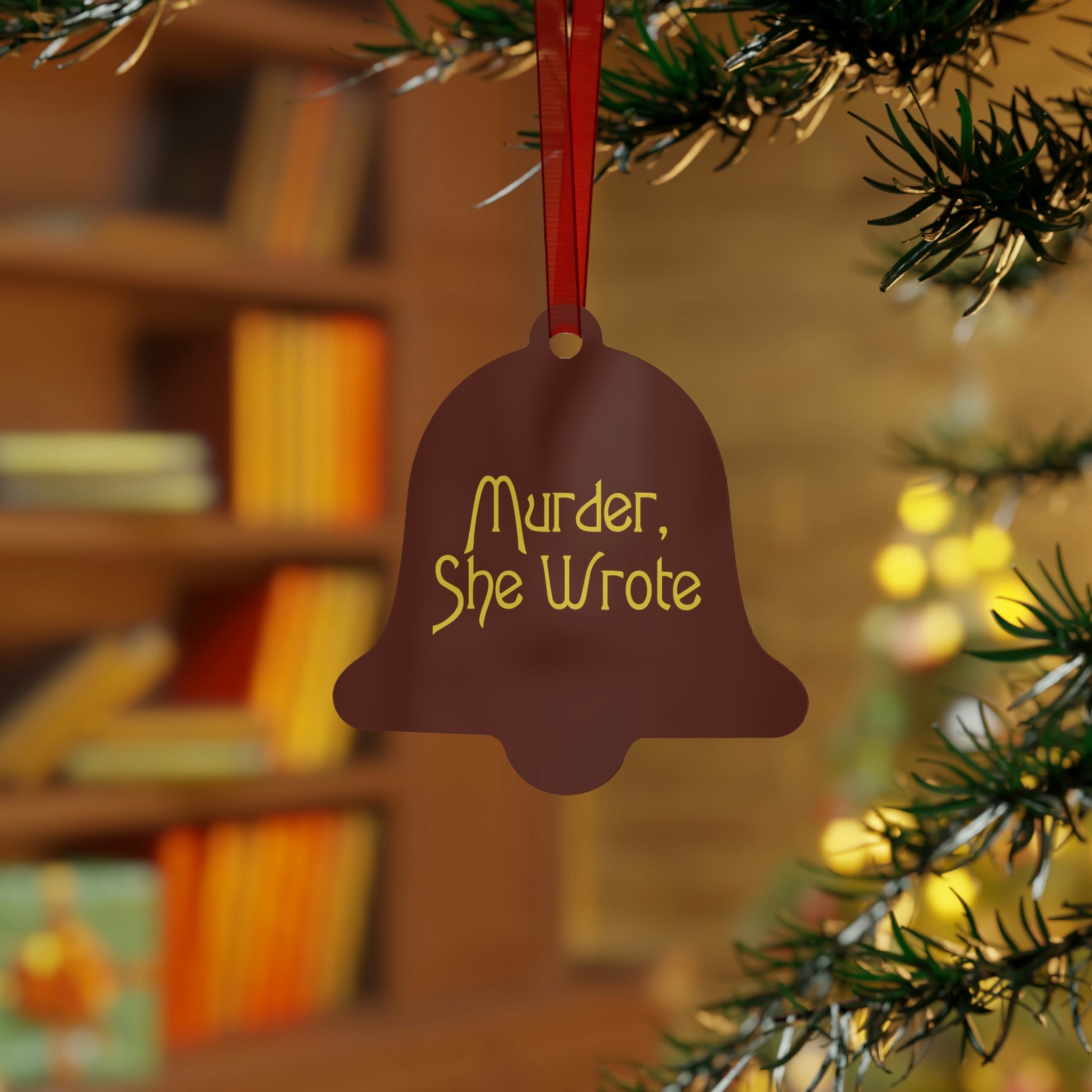Murder She Wrote Christmas Ornaments, Metal, 4 Shapes - Durazza