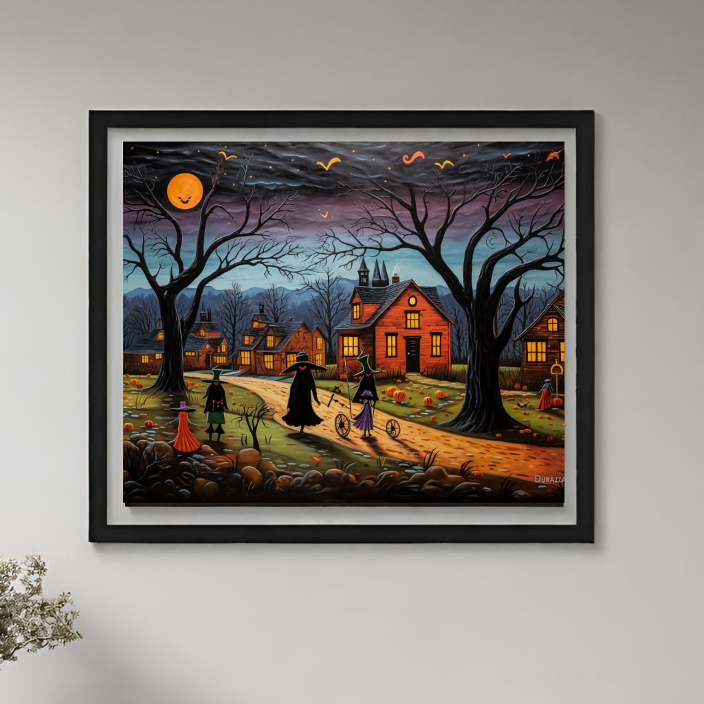 Witches Nightly Stroll Wall Art Print