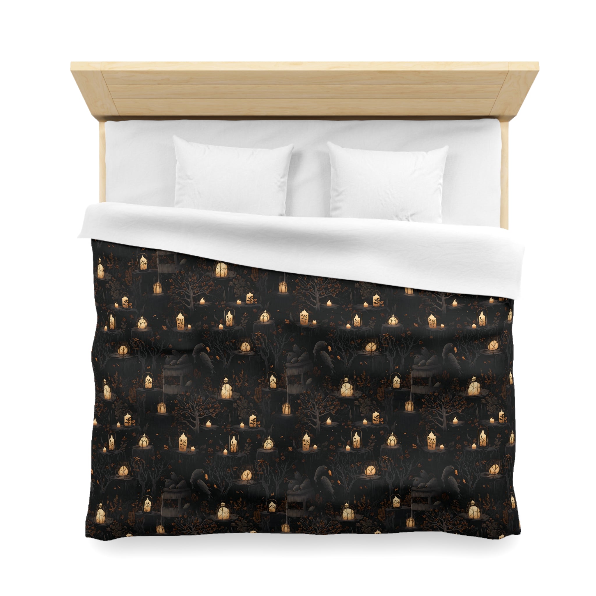 Ravenous Woods Duvet Set and Pillow Shams, Microfiber