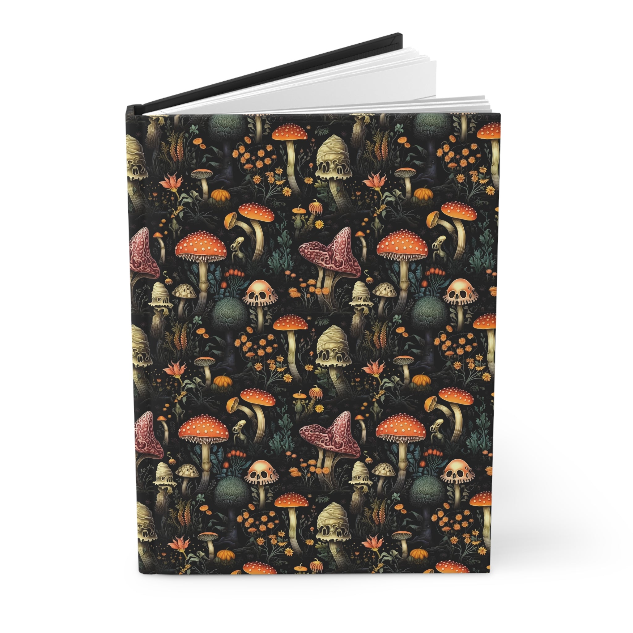 Dark Dweller Mushroom Lined Journal