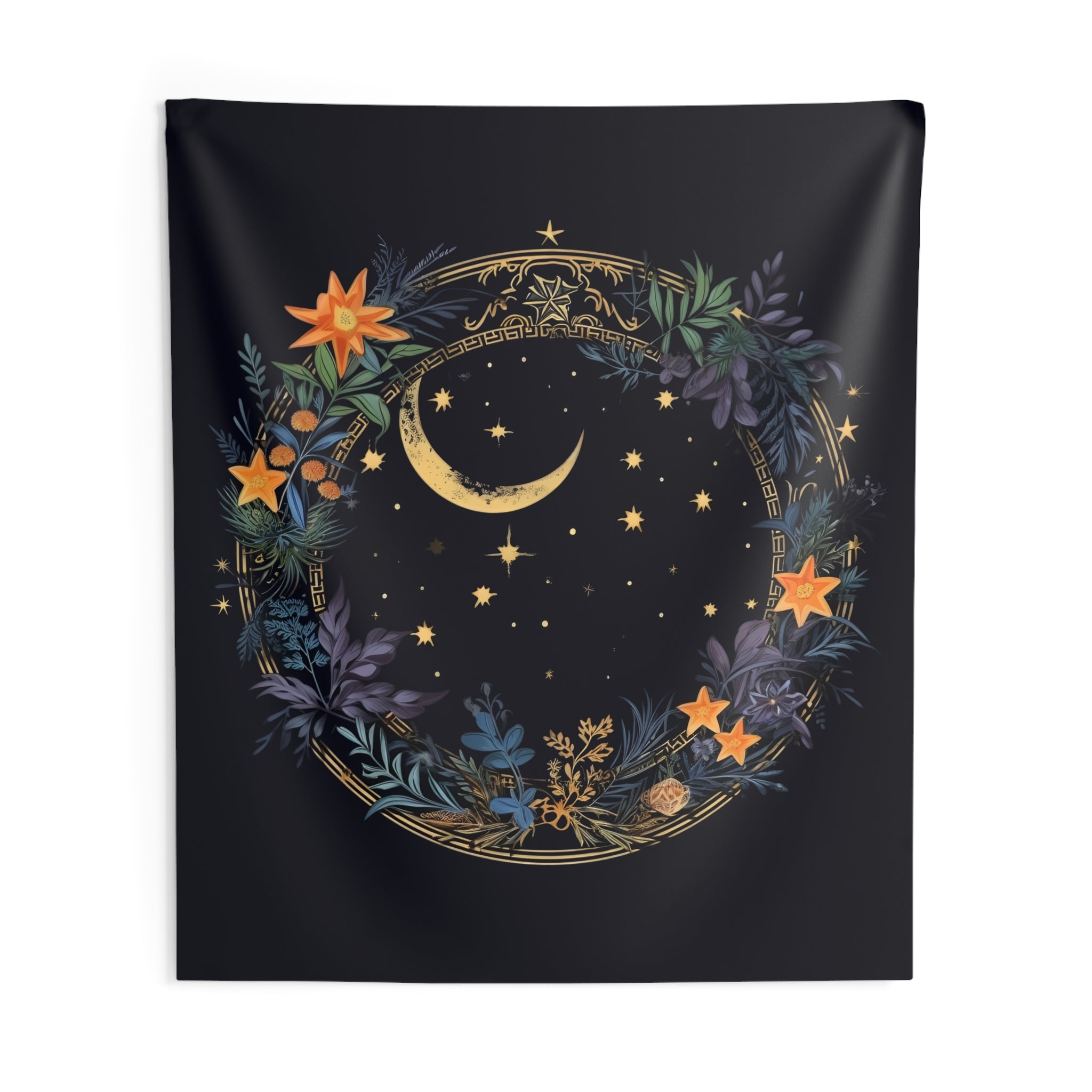 Celestial Whispers Moon Tapestry