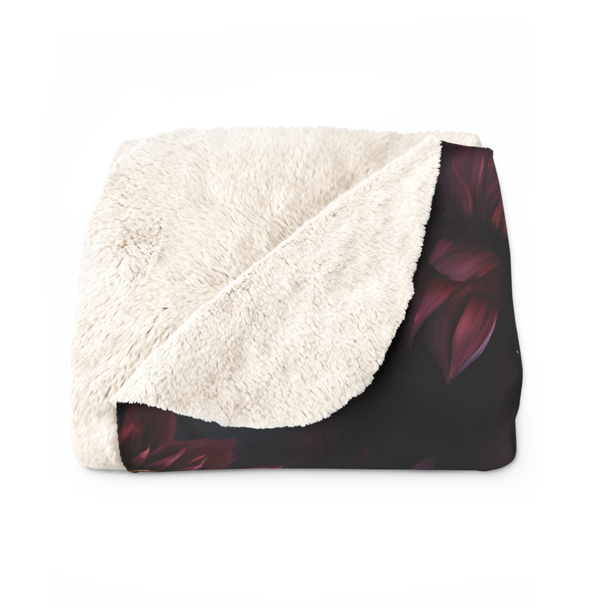 Dark Romance Black Dahlia Blanket Velveteen, or Sherpa, multi size