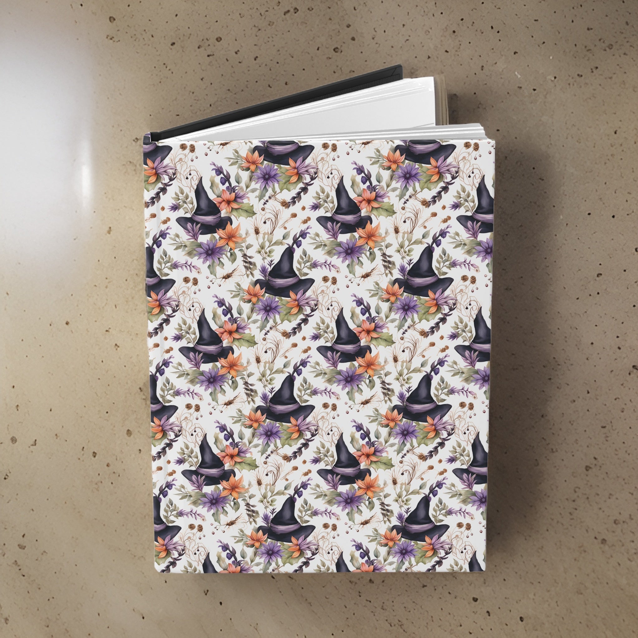 Floral Watercolor Witch Lined Journal