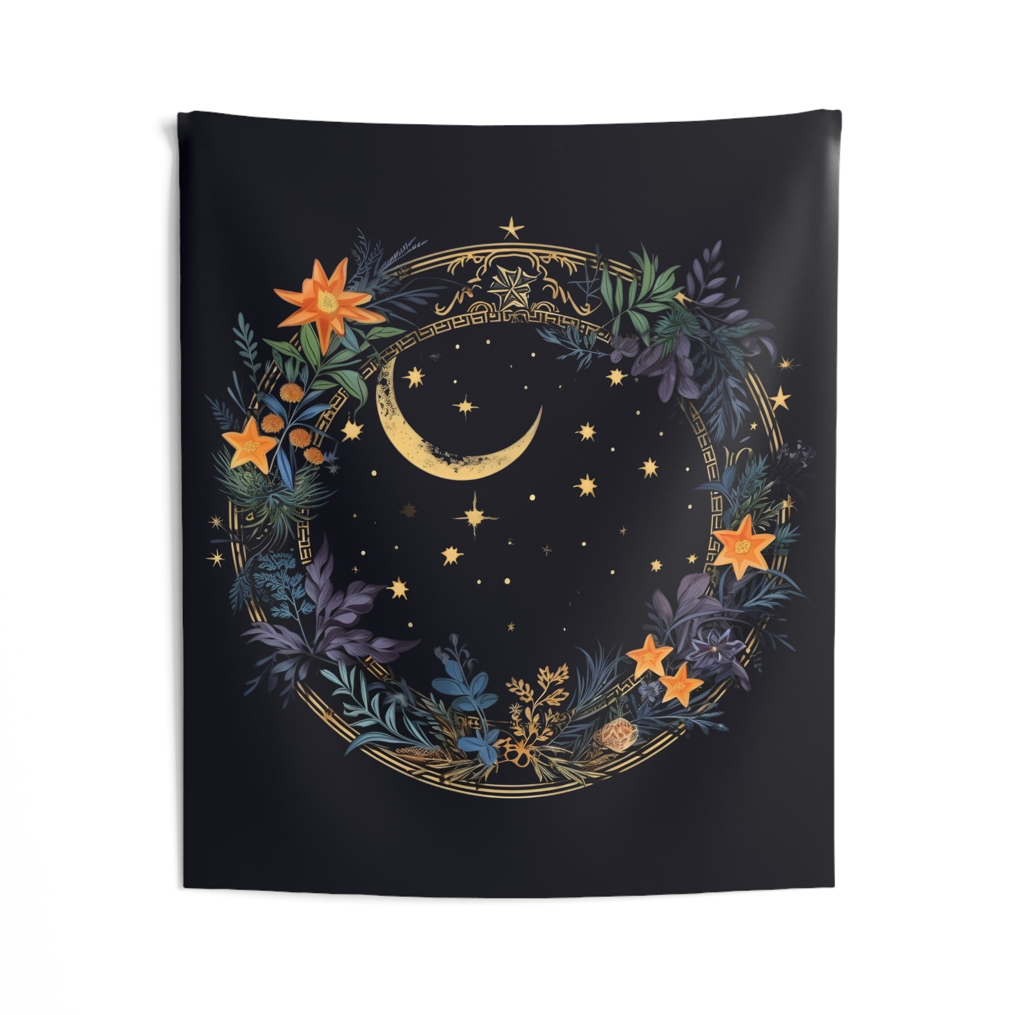 Celestial Whispers Moon Tapestry