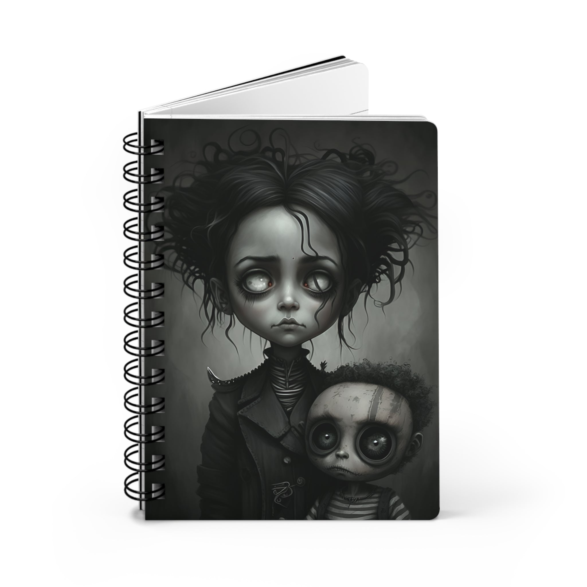 Haunted Innocence Gothic Notebook Spiral Lined 5x7
