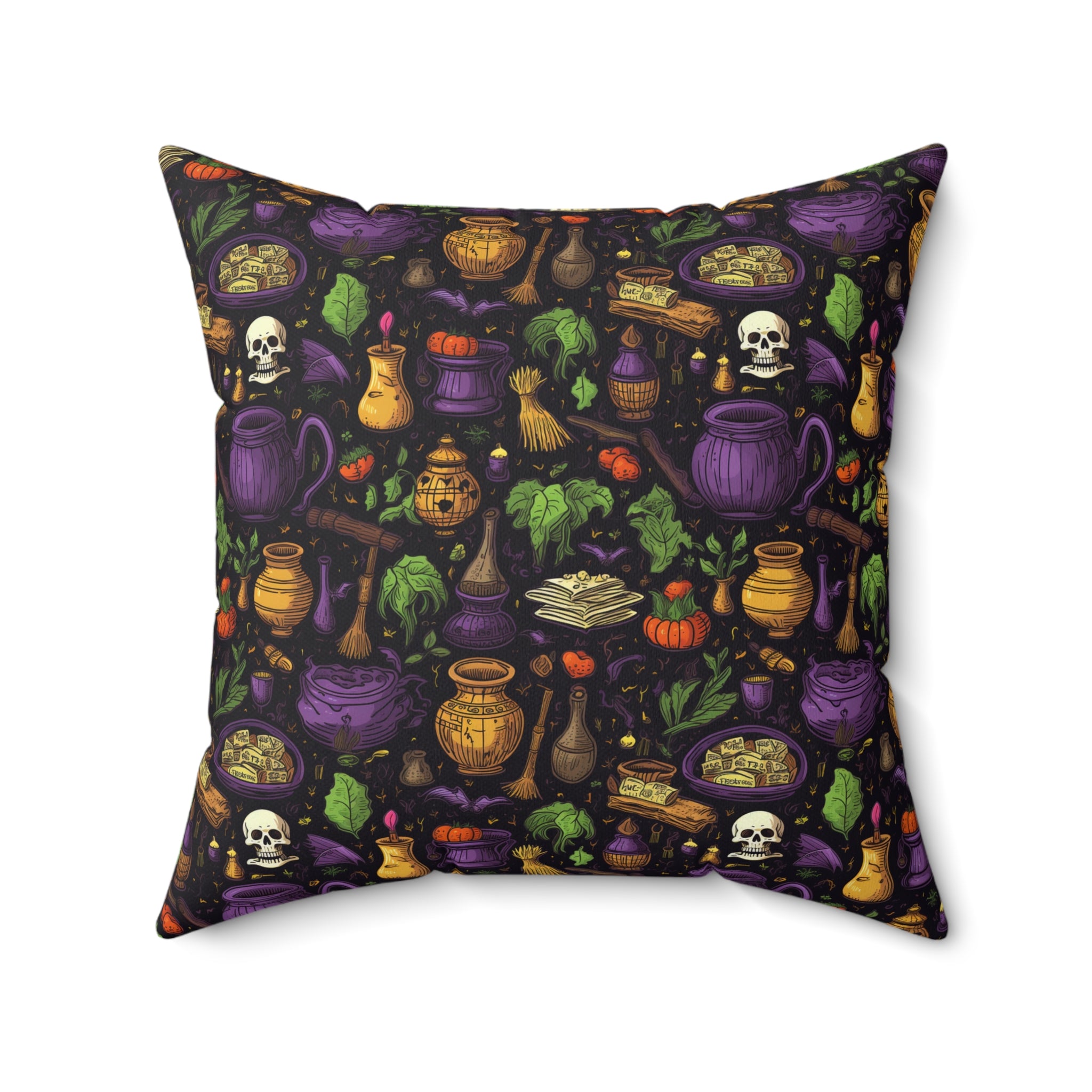 Hallows Eve Spell Faux Suede Pillow Cover
