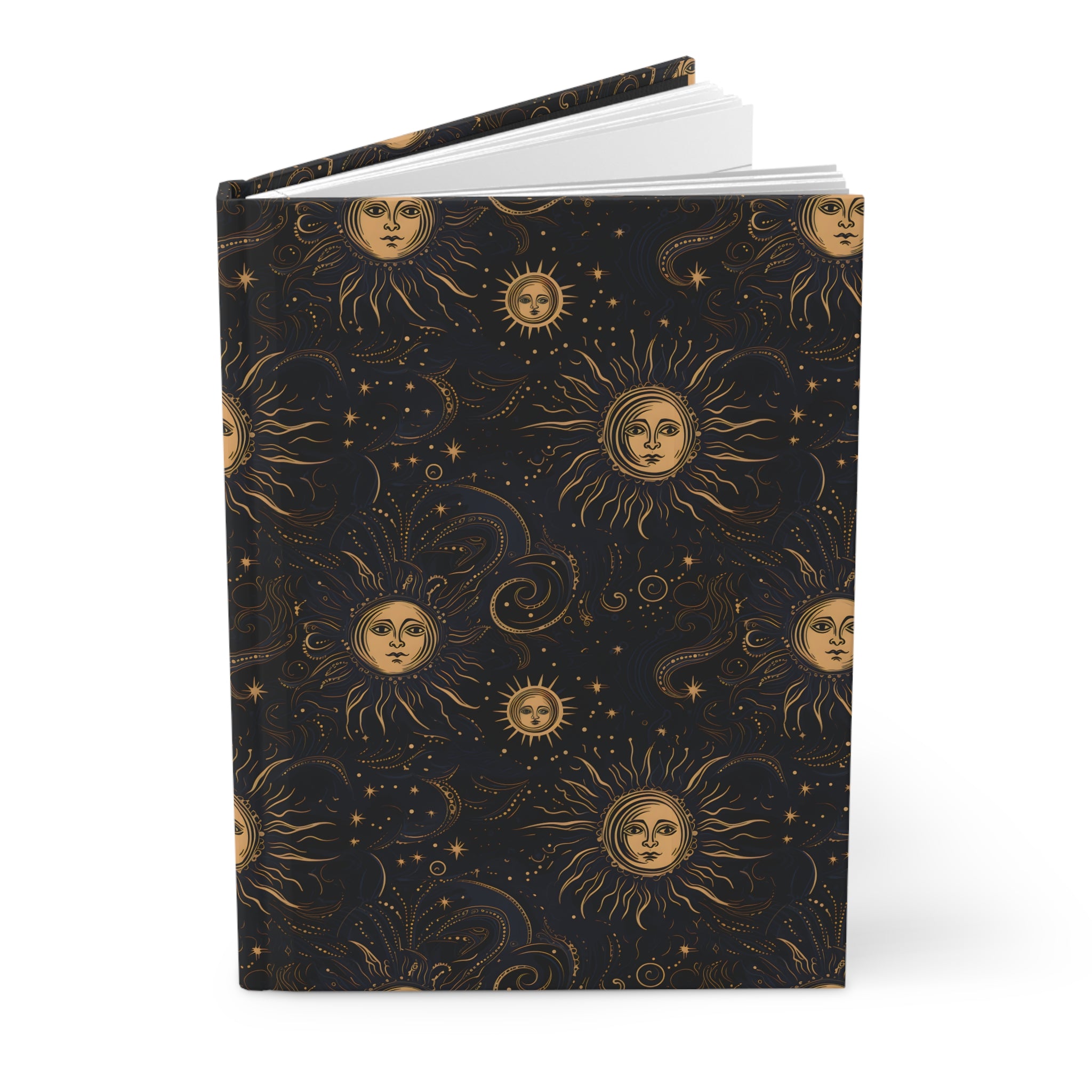 Golden Cosmic Sky Journal: Blank or Lined Notebook
