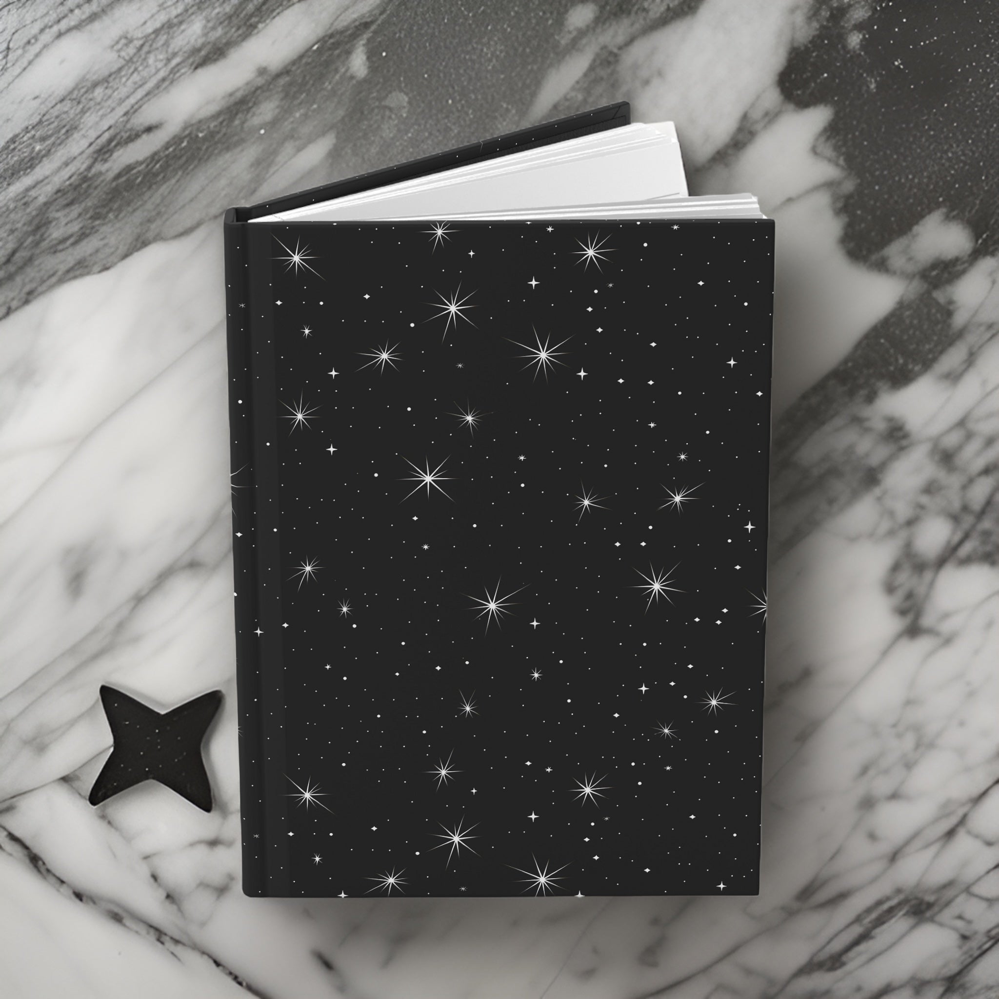 Starry Night Sky Journal: 8"x6" Lined Hardcover