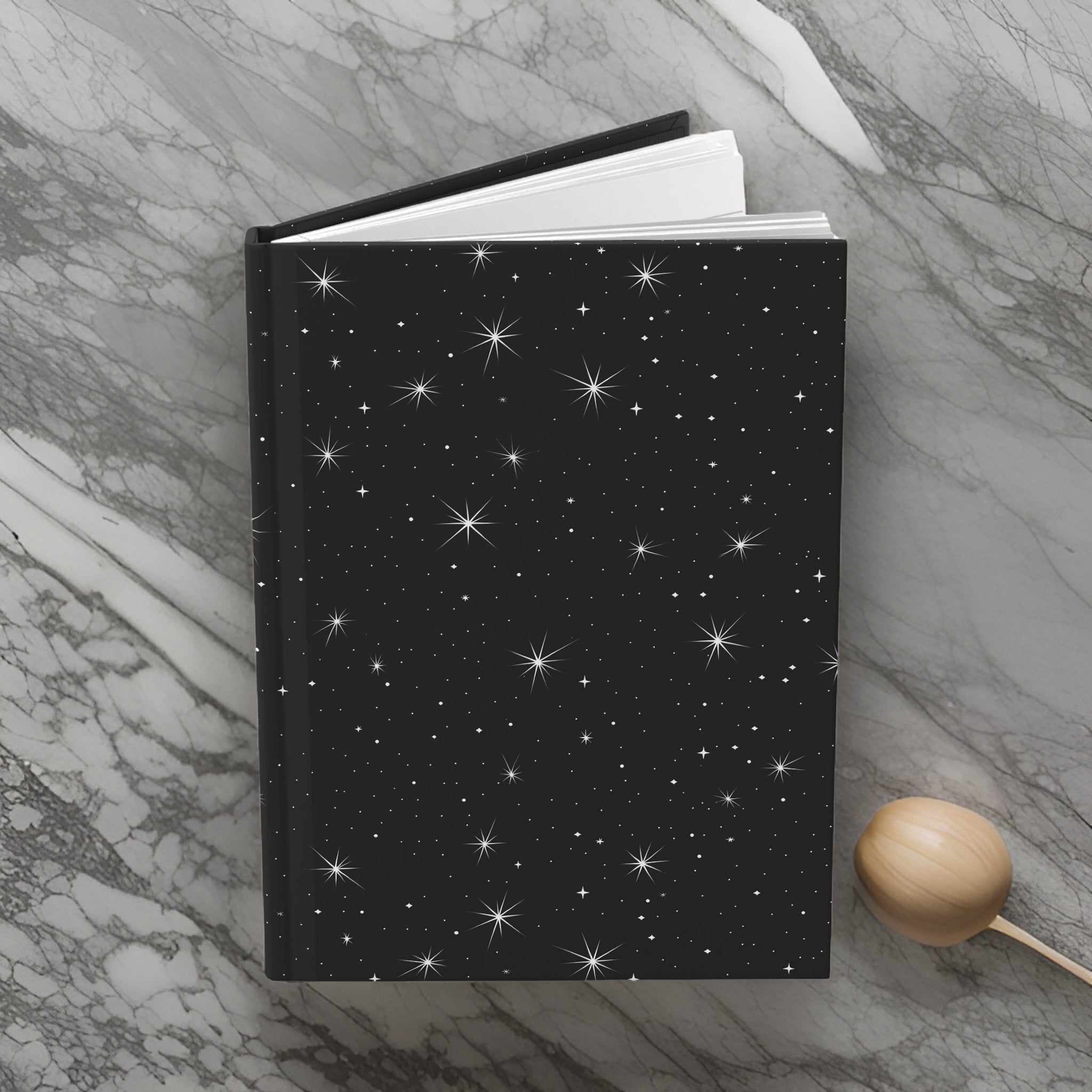 Starry Night Sky Journal: 8"x6" Lined Hardcover