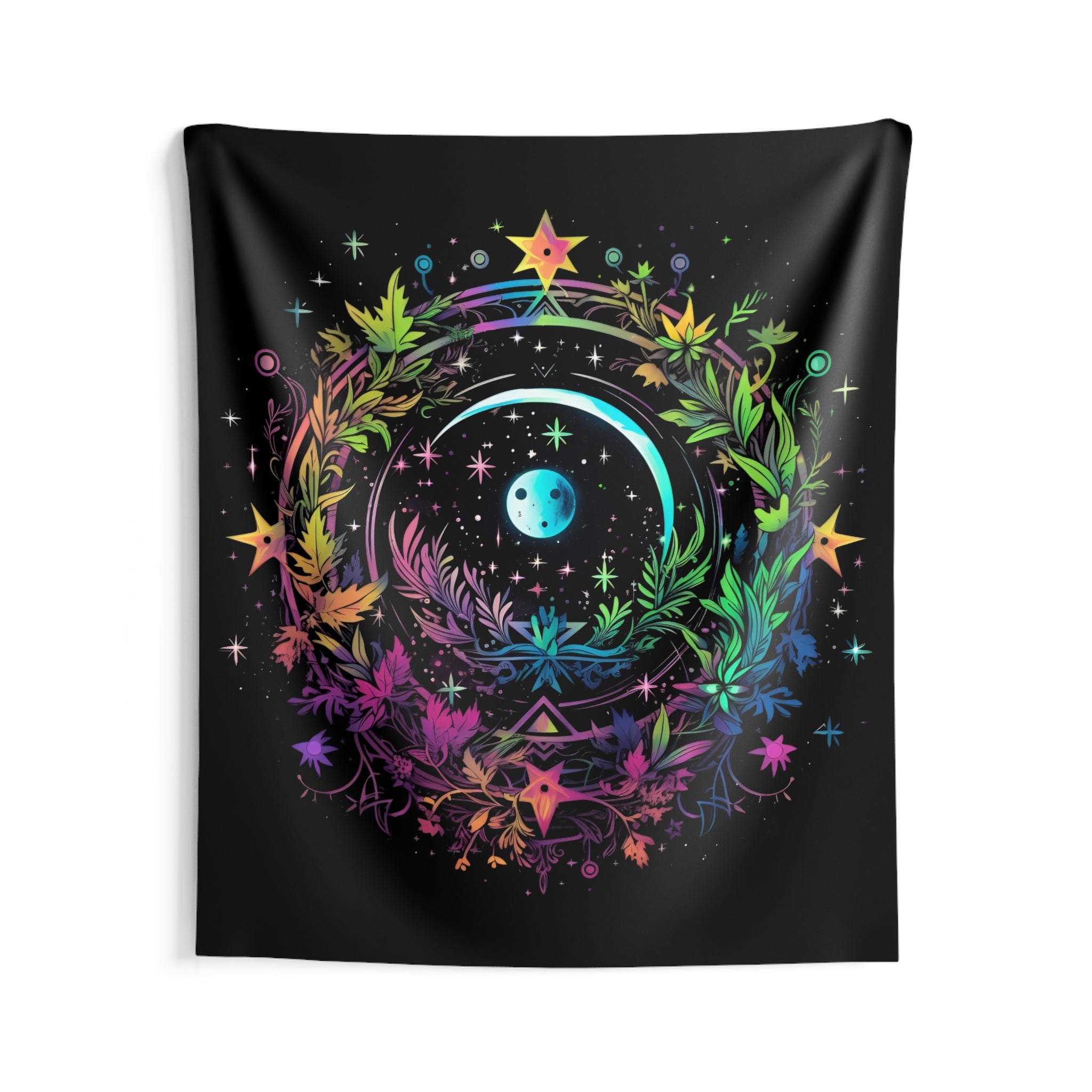 Vibrant Psychedelic Cosmos Tapestry