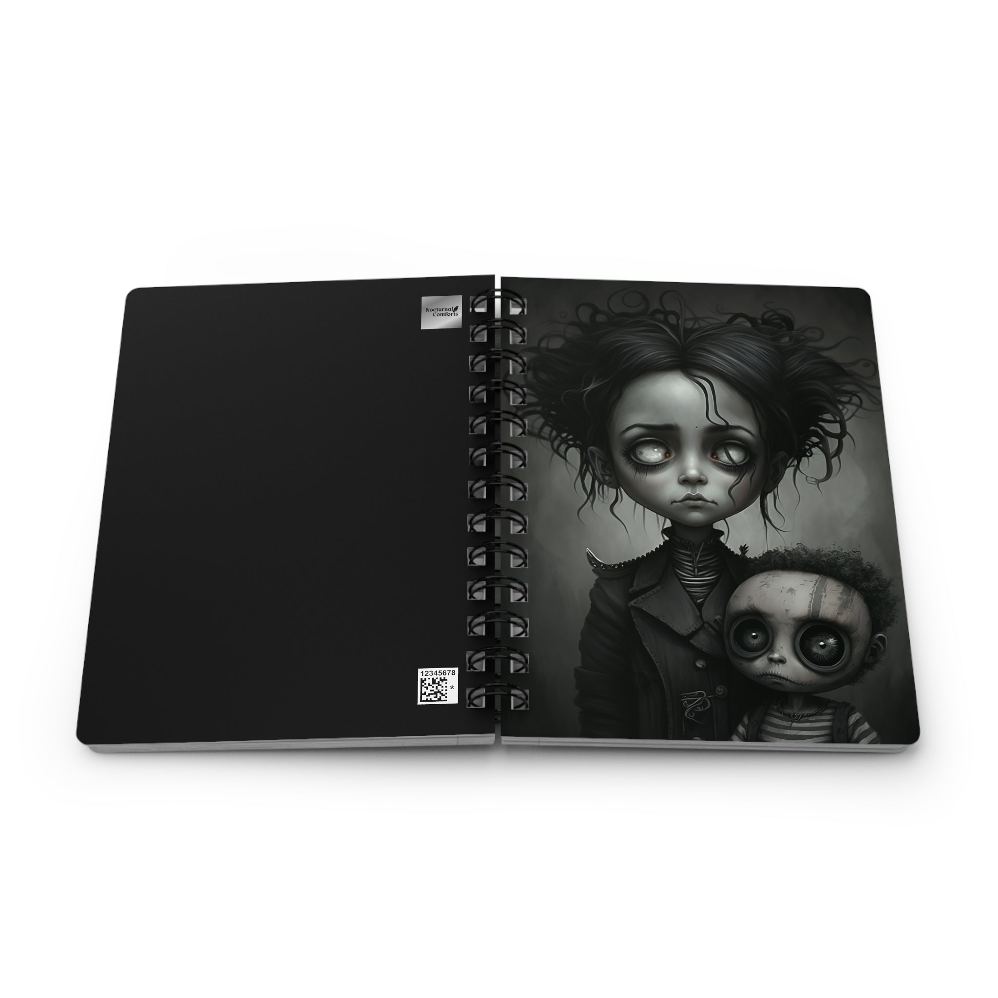Haunted Innocence Gothic Notebook Spiral Lined 5x7