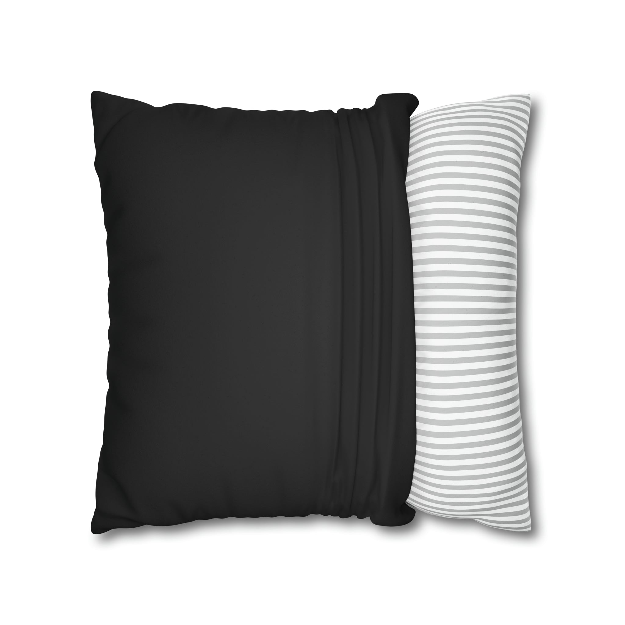 Raven Skull Garden Faux Suede Pillow Cover: Gothic Floral