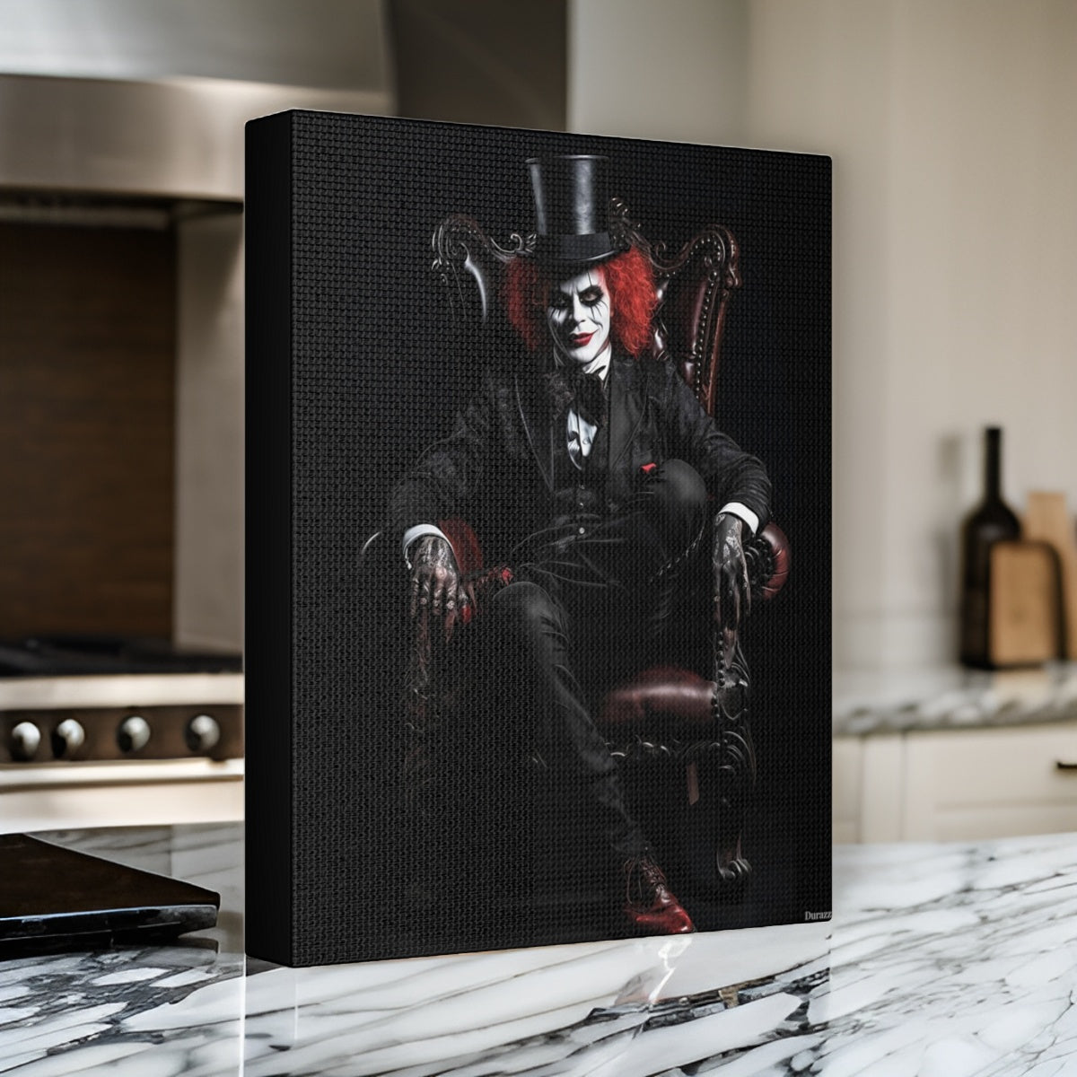 Red-Haired Gothic Clown Portrait