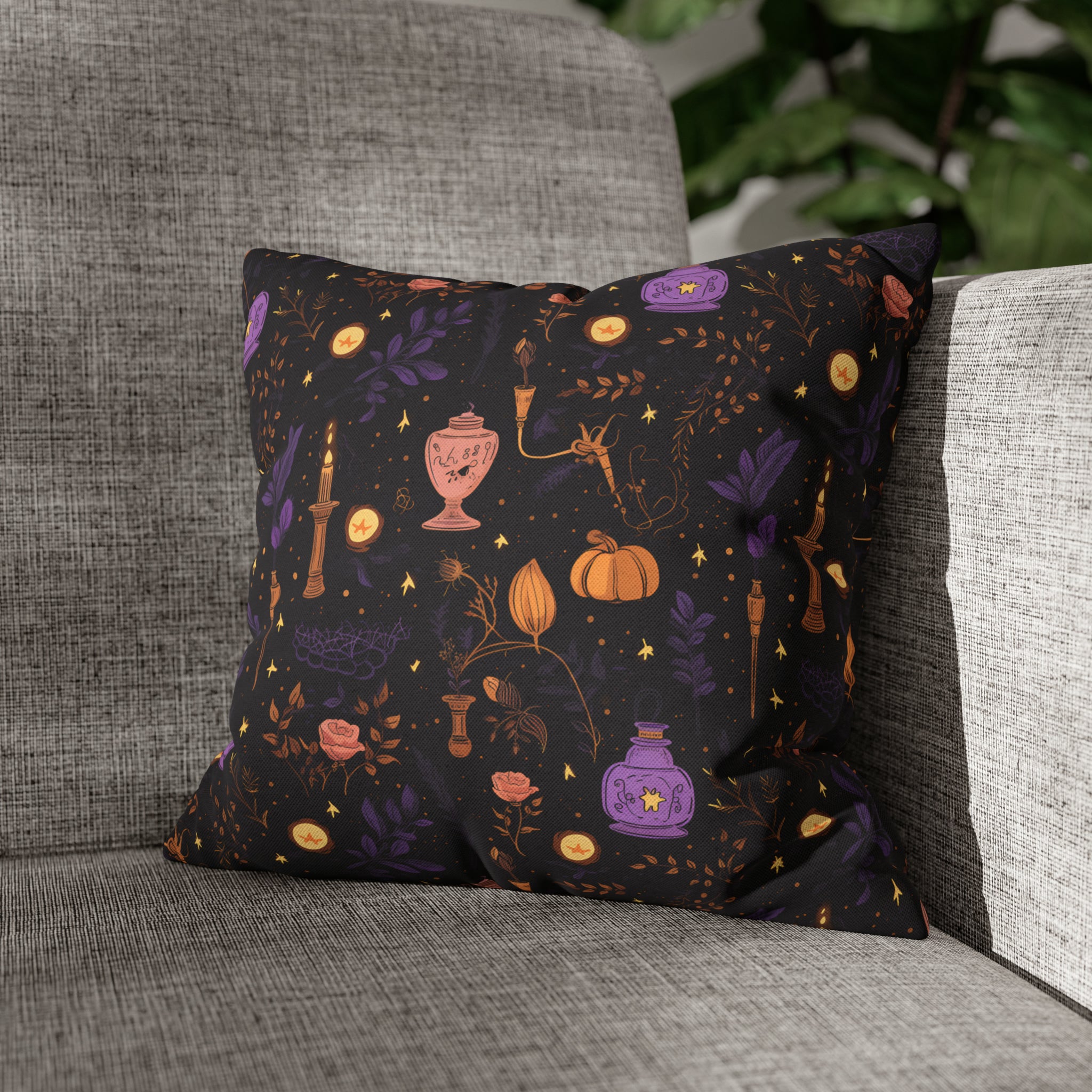 Witching Lanterns Pillowcase, Enchanted Shadows