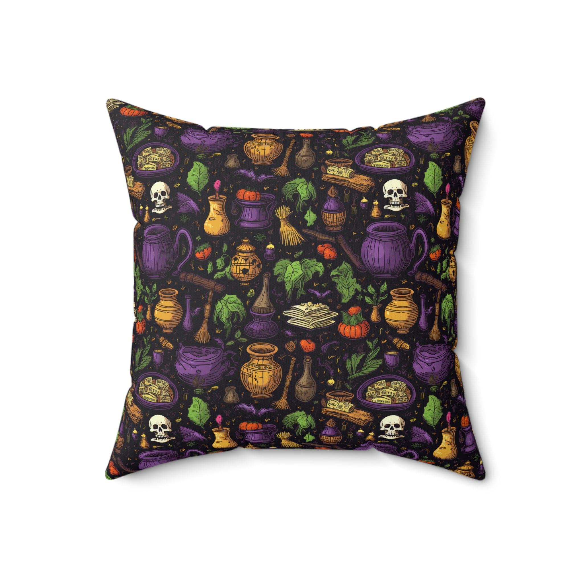 Hallows Eve Spell Faux Suede Pillow Cover