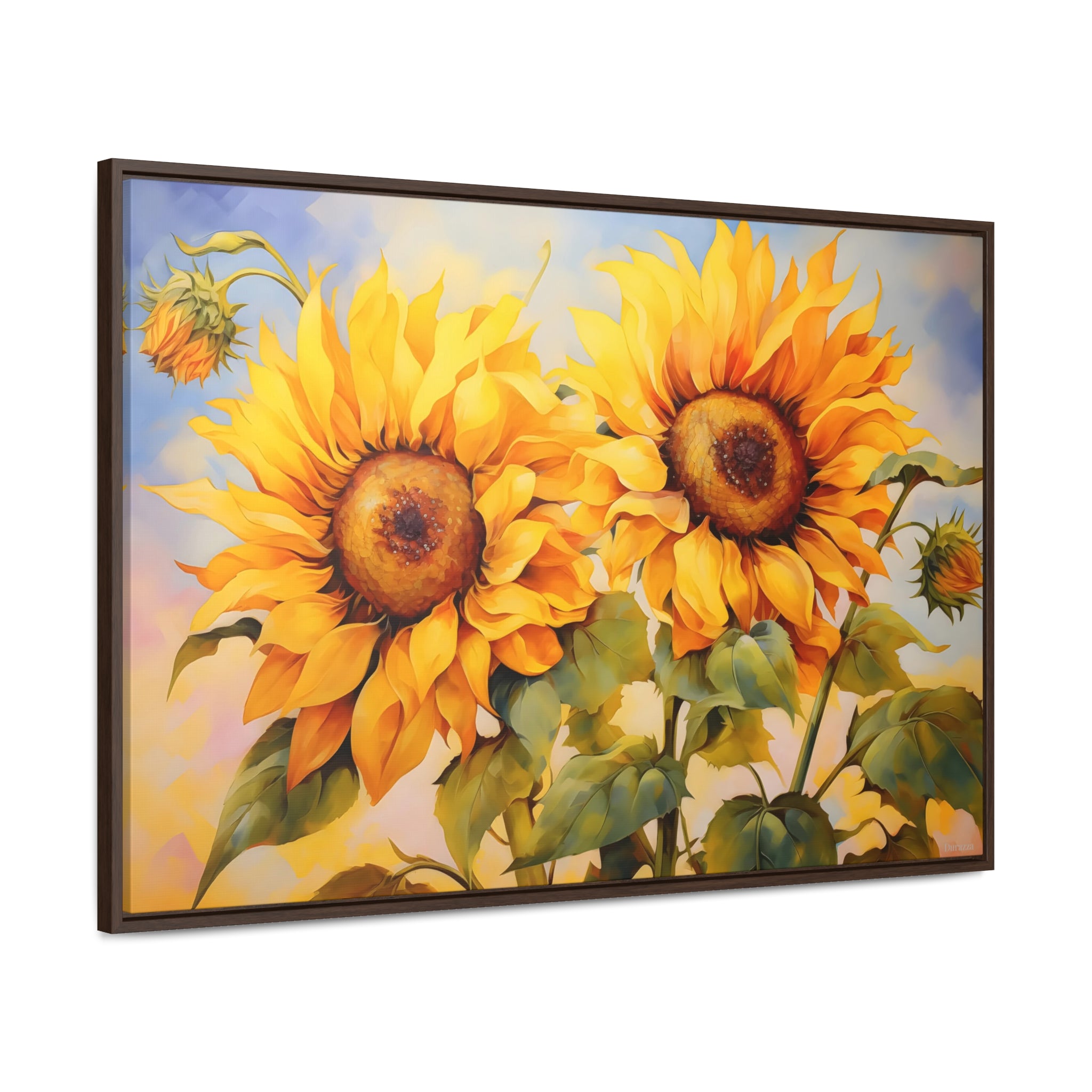 Sunflower Splendor Wall Art: Impressionist Painting