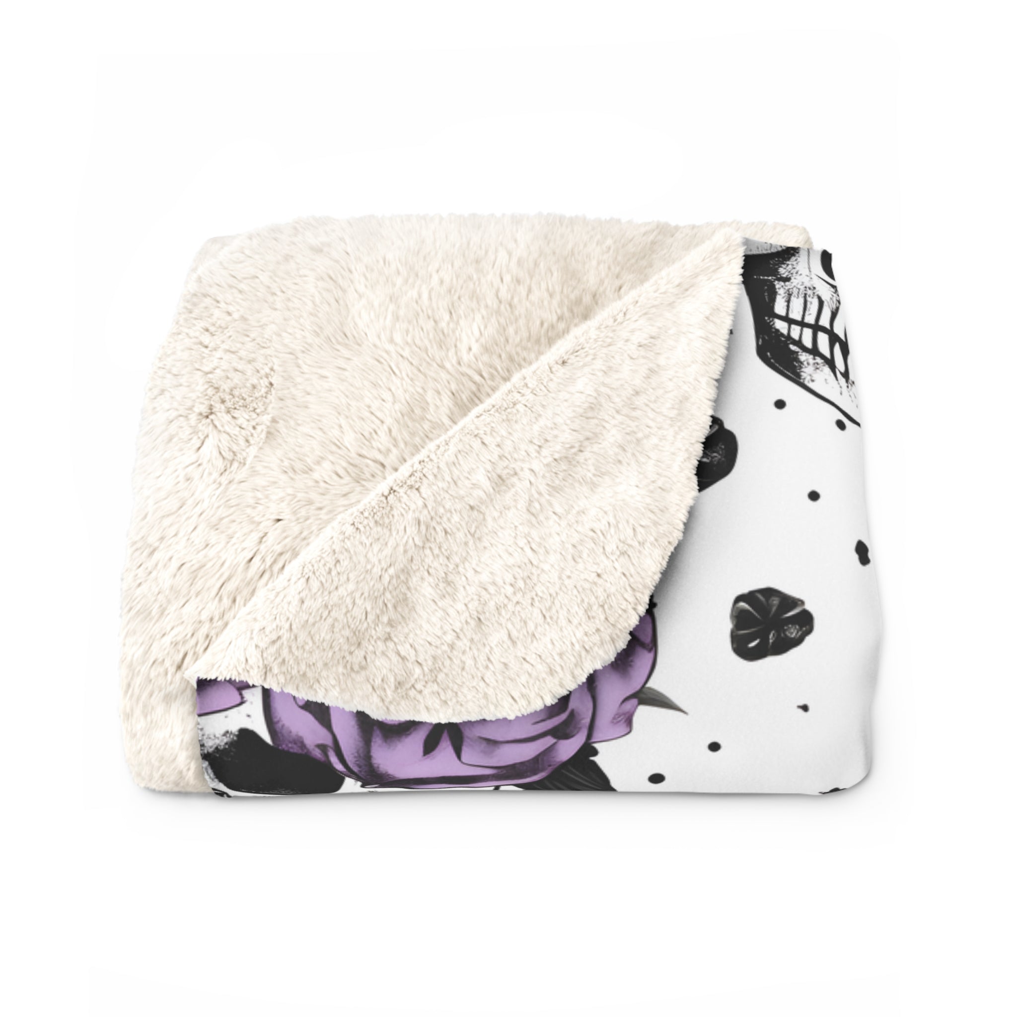 Eternally Yours Skull Velveteen, or Sherpa Blanket