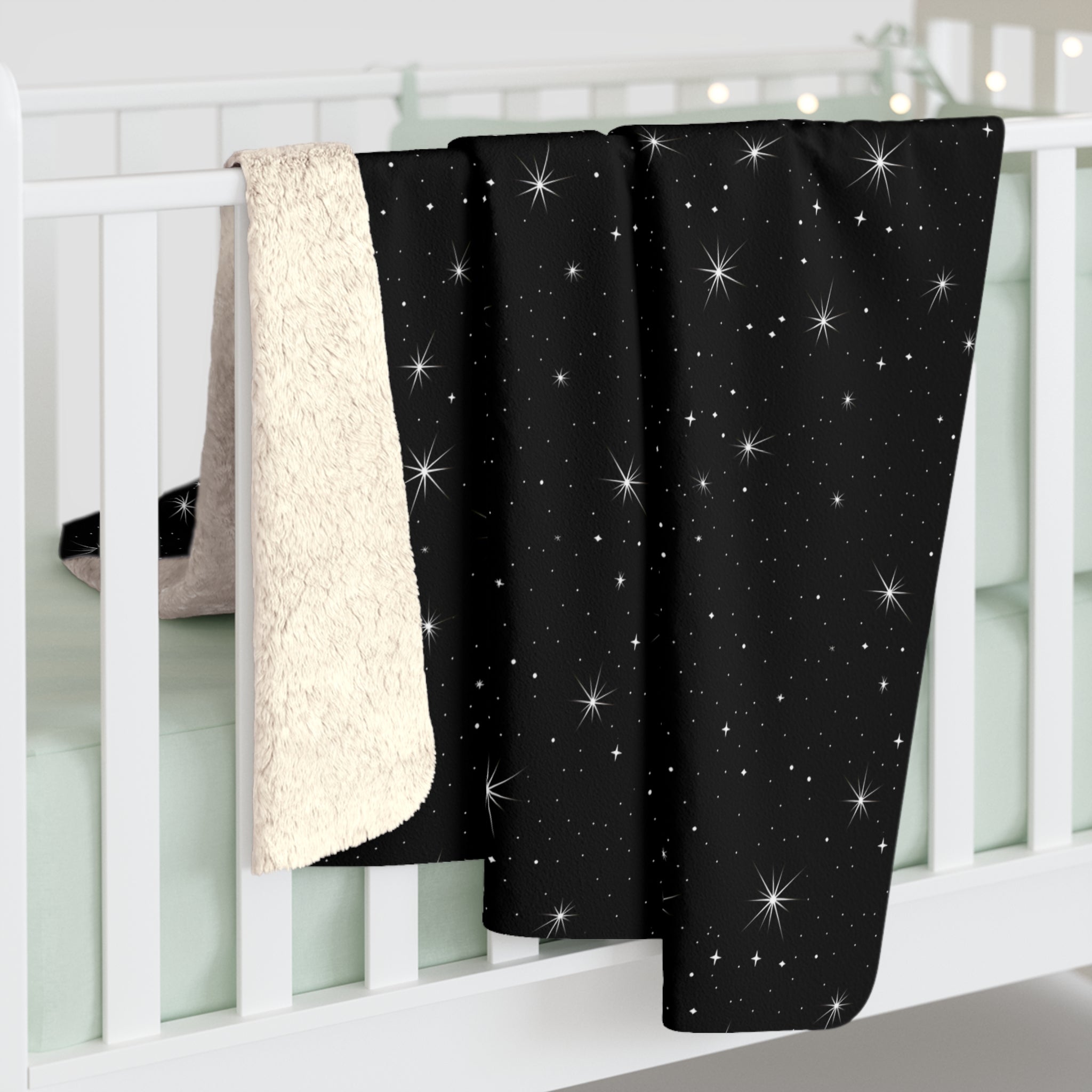 Starry Night Sky Blanket in Velveteen or Sherpa