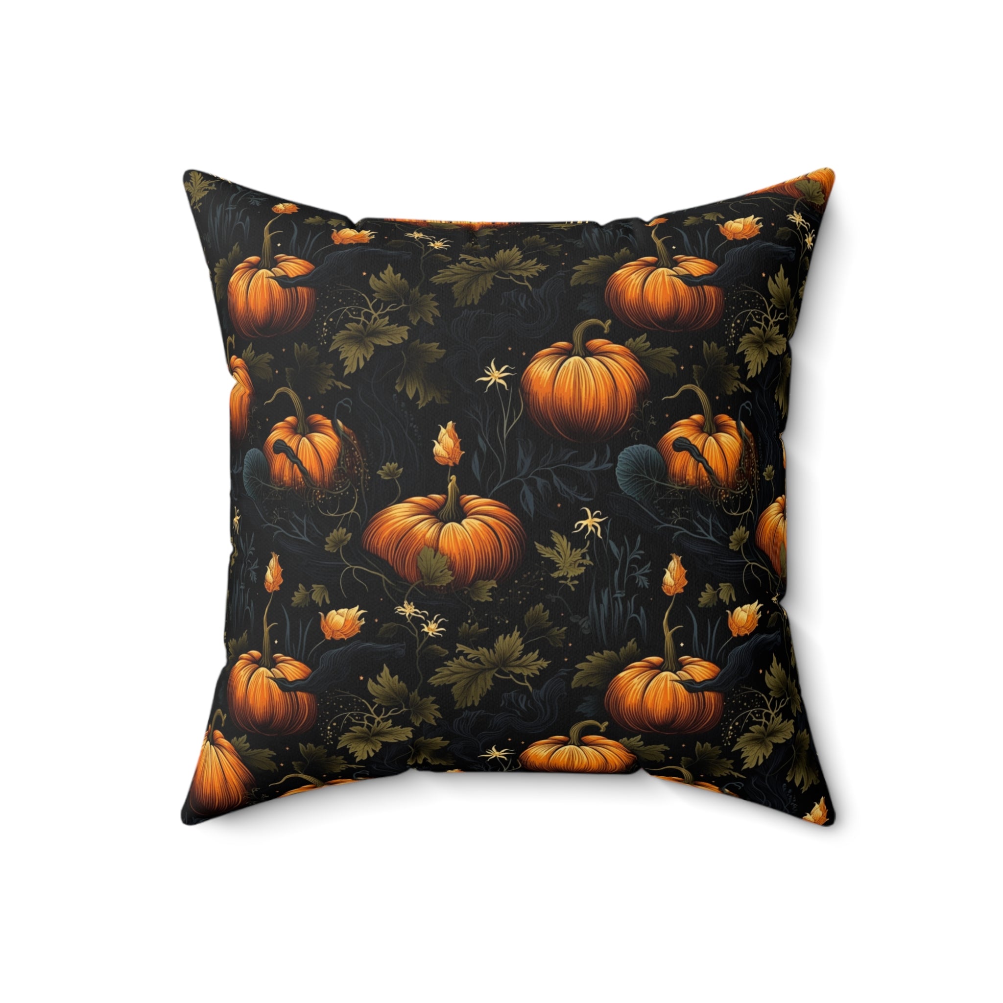 Mystic Pumpkin Patch Faux Suede Pillow Cover