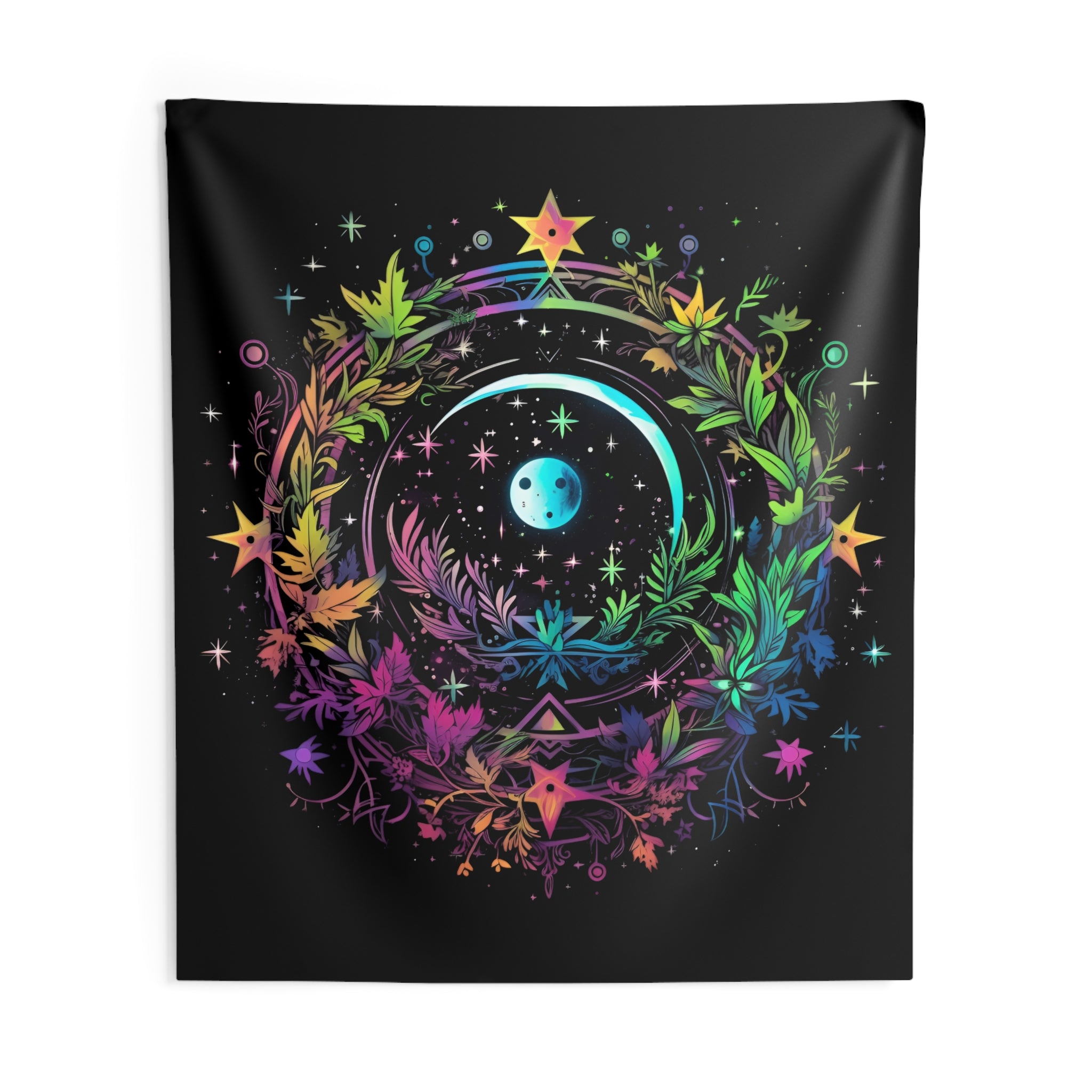 Vibrant Psychedelic Cosmos Tapestry