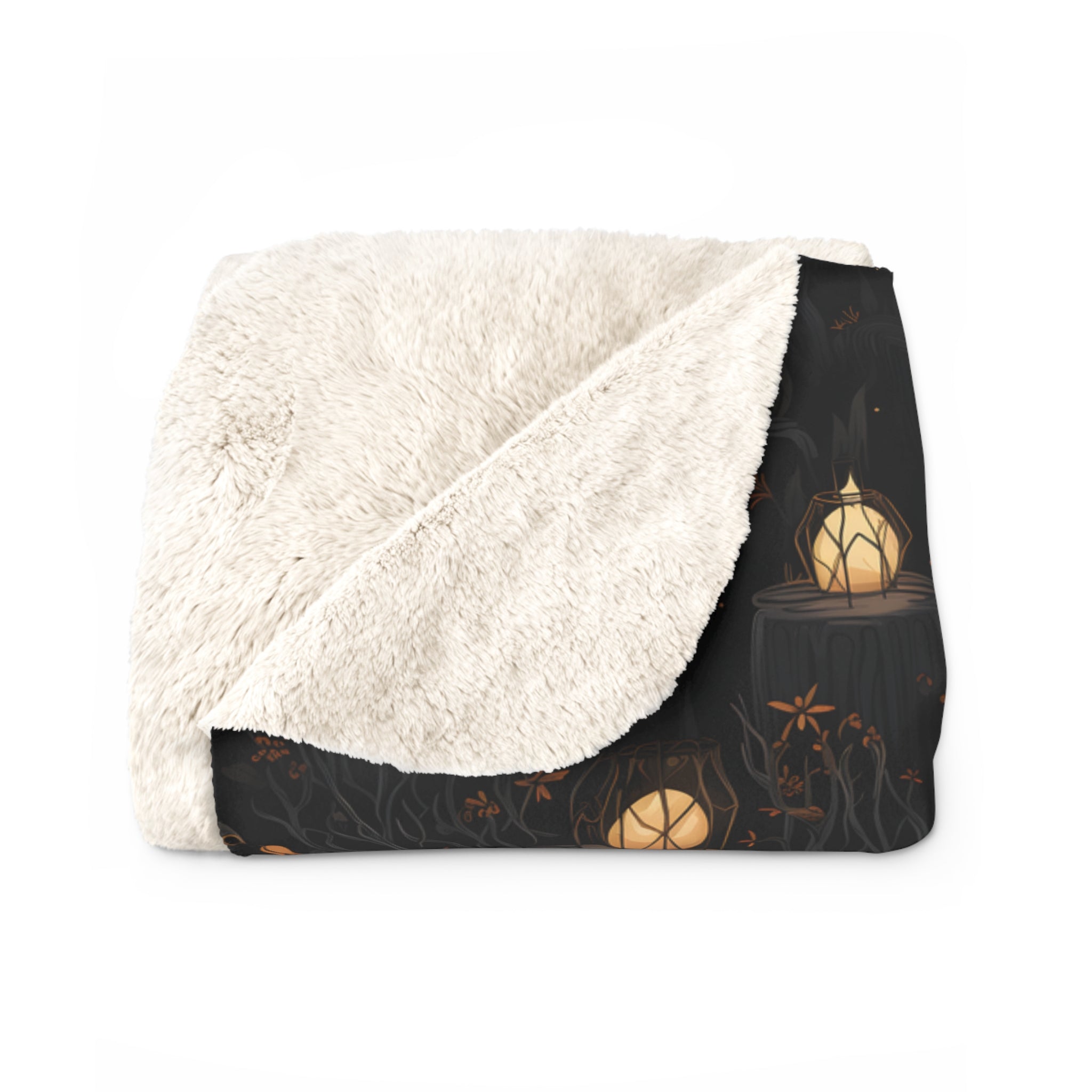 Ravenous Woods Sherpa or Velveteen Blanket