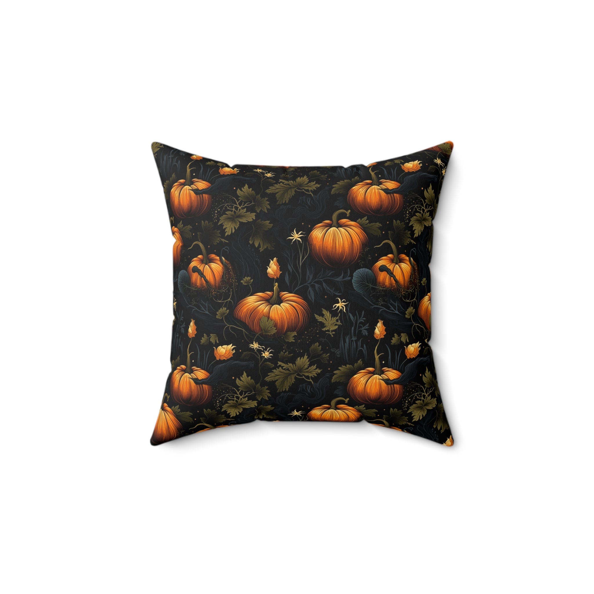 Mystic Pumpkin Patch Faux Suede Pillow Cover