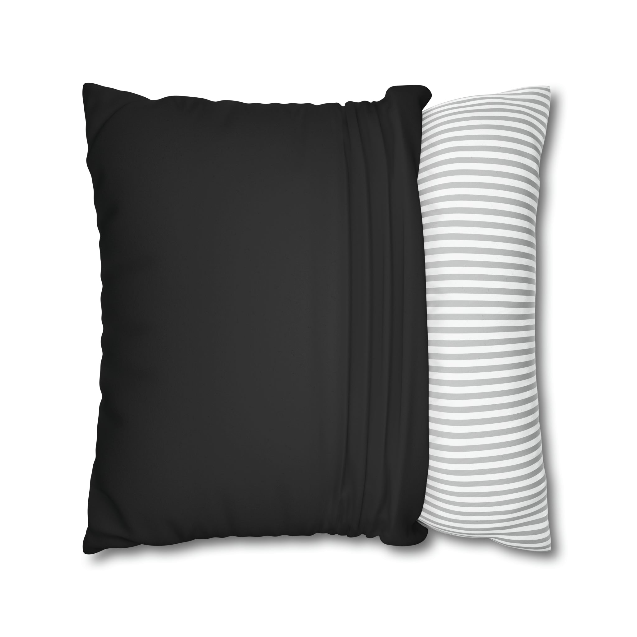 Raven Skull Garden Faux Suede Pillow Cover: Gothic Floral