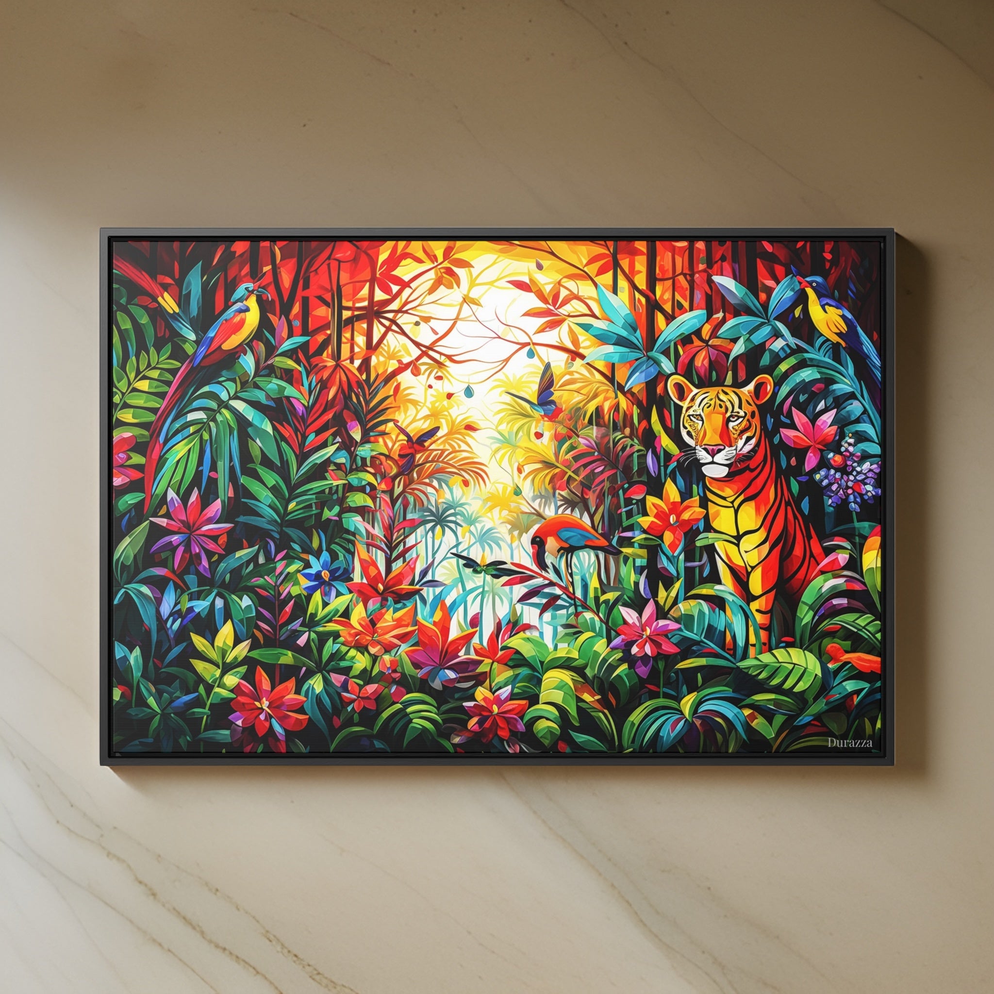 A Tiger's Tale Wall Art: Explore a Vibrant Jungle Paradise