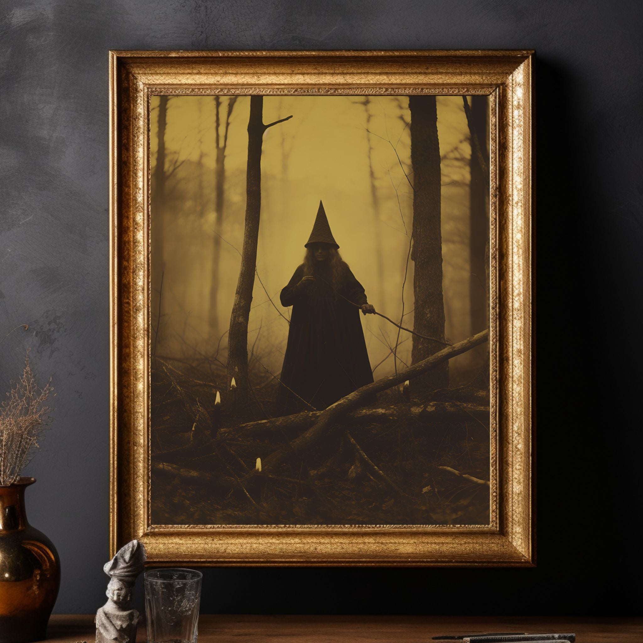 A Witch's Seance Vintage Photography Witchy Art