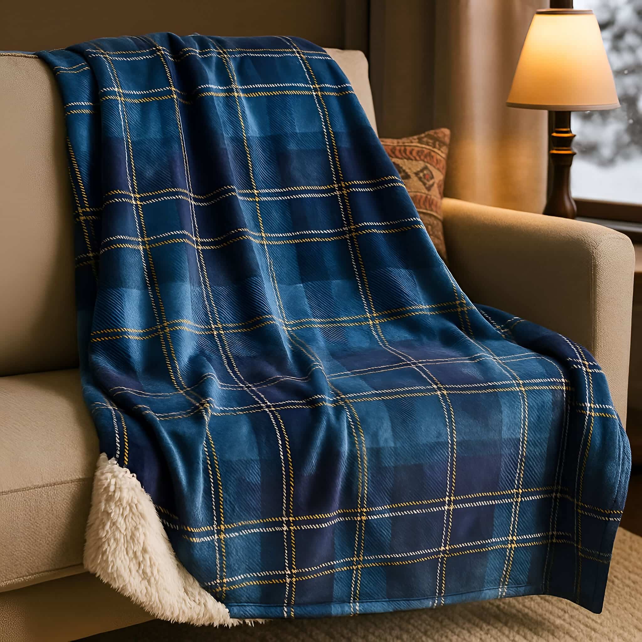 Heritage Plaid Blanket – Sherpa or Velveteen Home | Frost Check