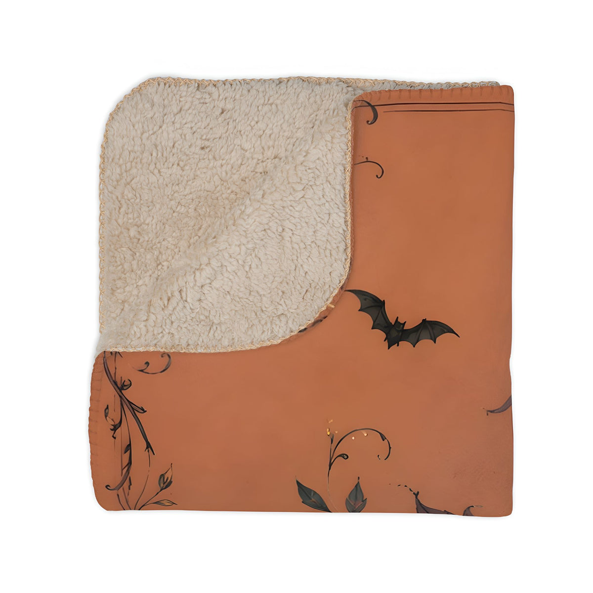 Witchy Black Cat Sherpa Blanket, 50 × 60 in | Witchlight Familiar