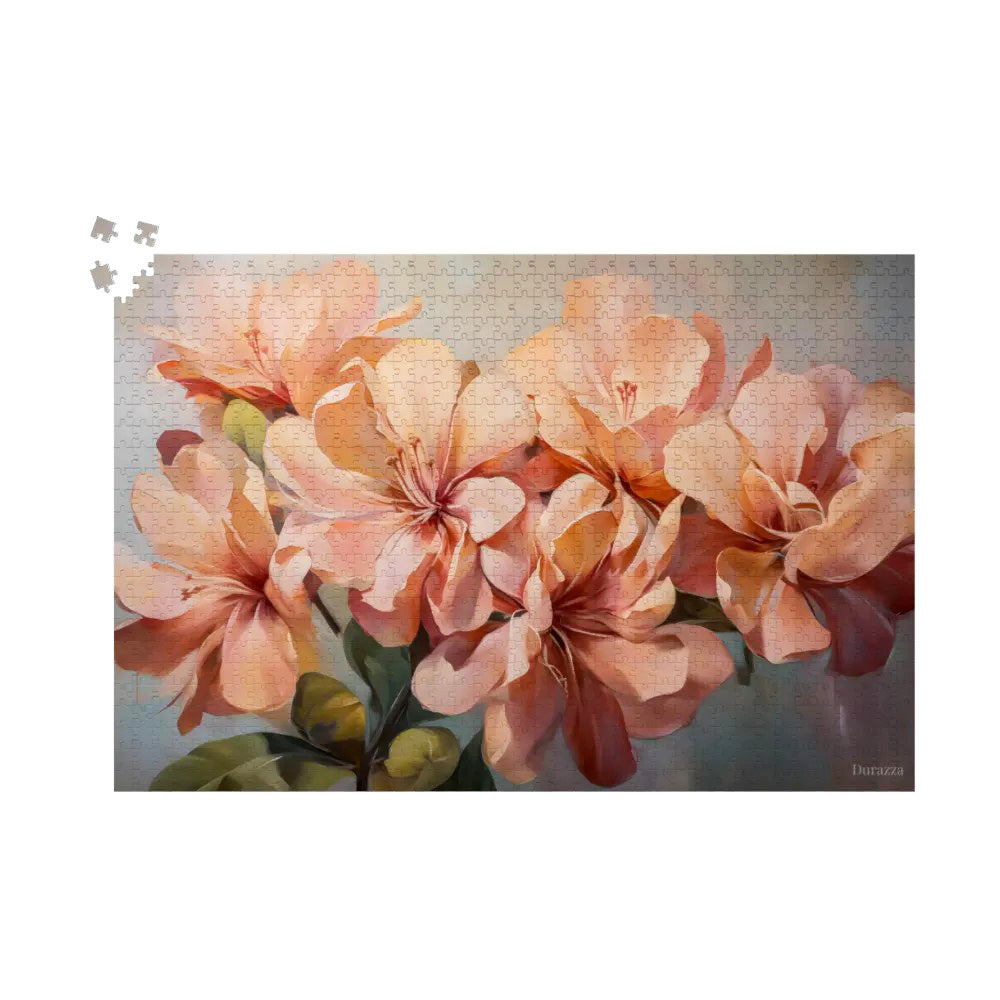 Blush Blooms Wooden Jigsaw Puzzle 500 or 1000 Pieces