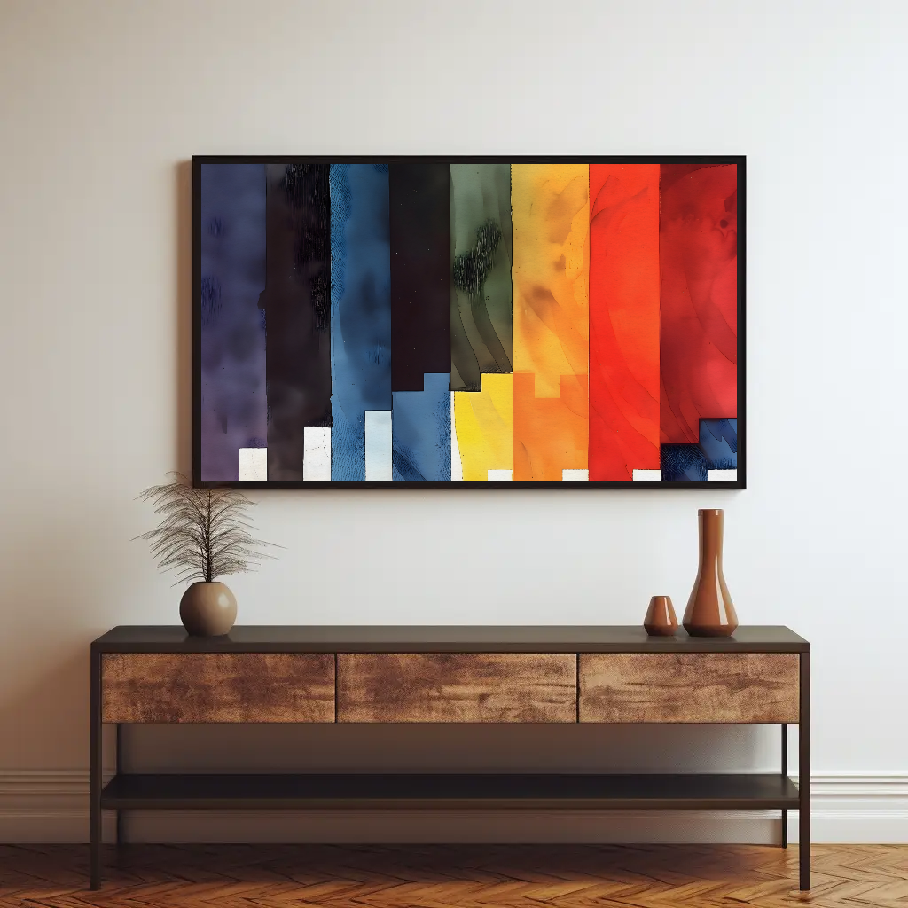 Bold Piano Keys Wall Art, Musical Home Decor