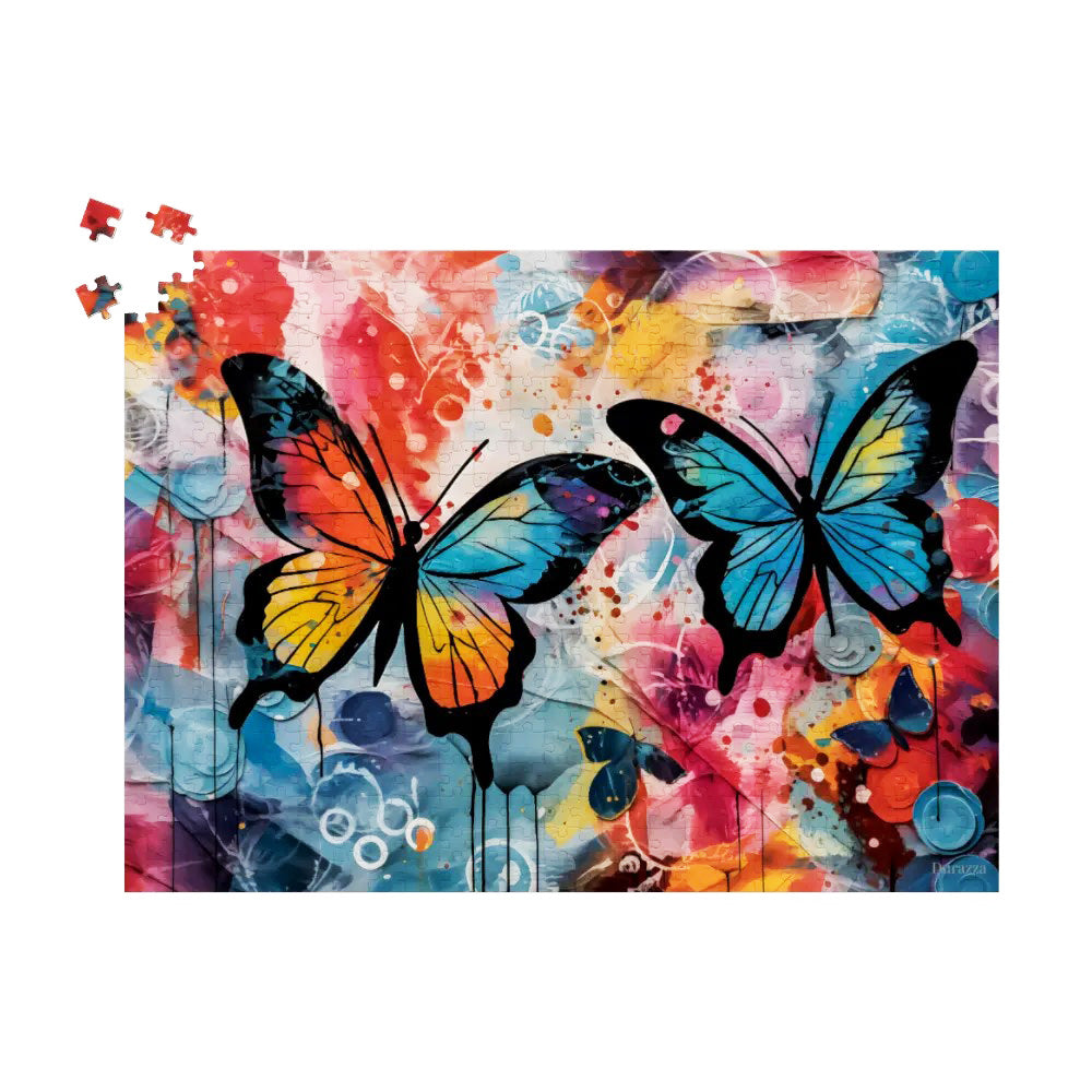 Butterfly Burst Jigsaw Puzzle: 500 or 1000 Piece puzzle