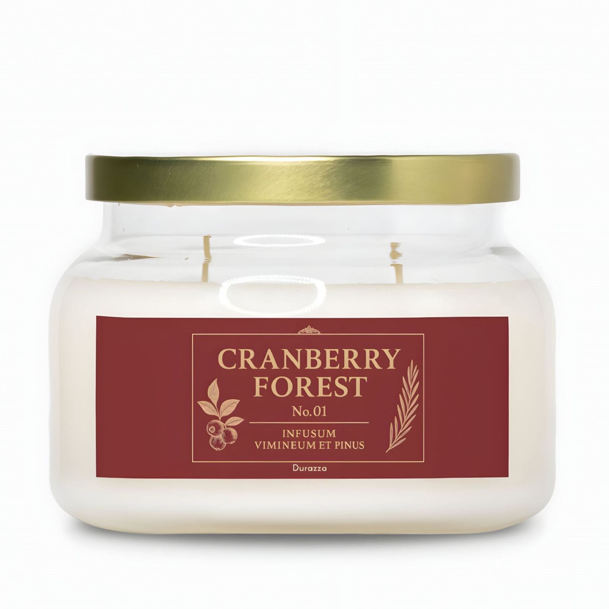 Winter berry scented candle with double wick.