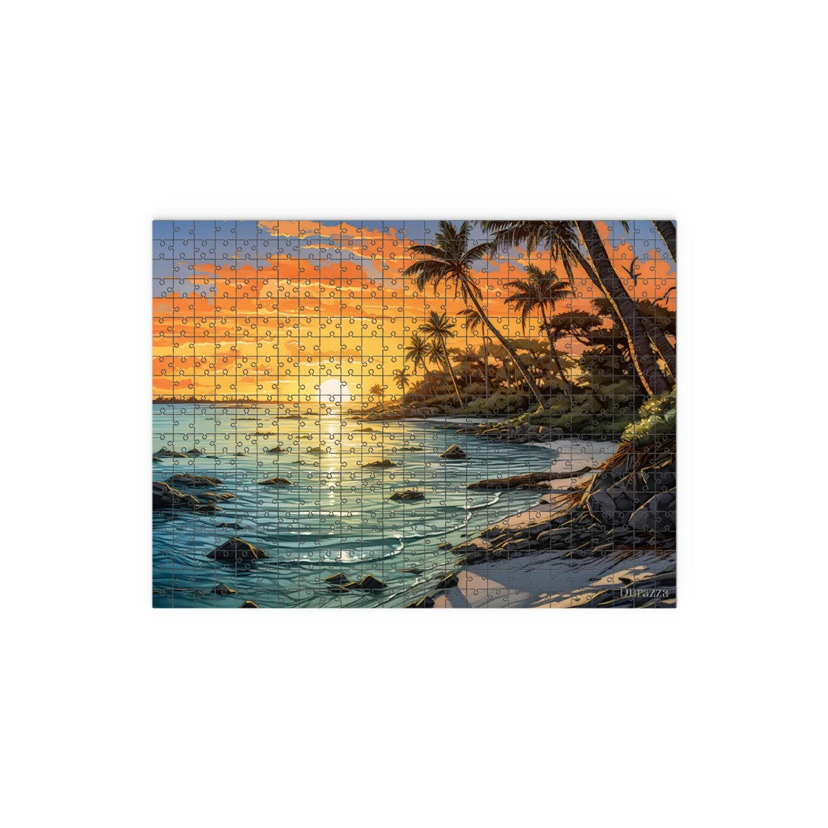 Calming Sunset Beach Jigsaw Puzzle: 500 or 1000 Piece