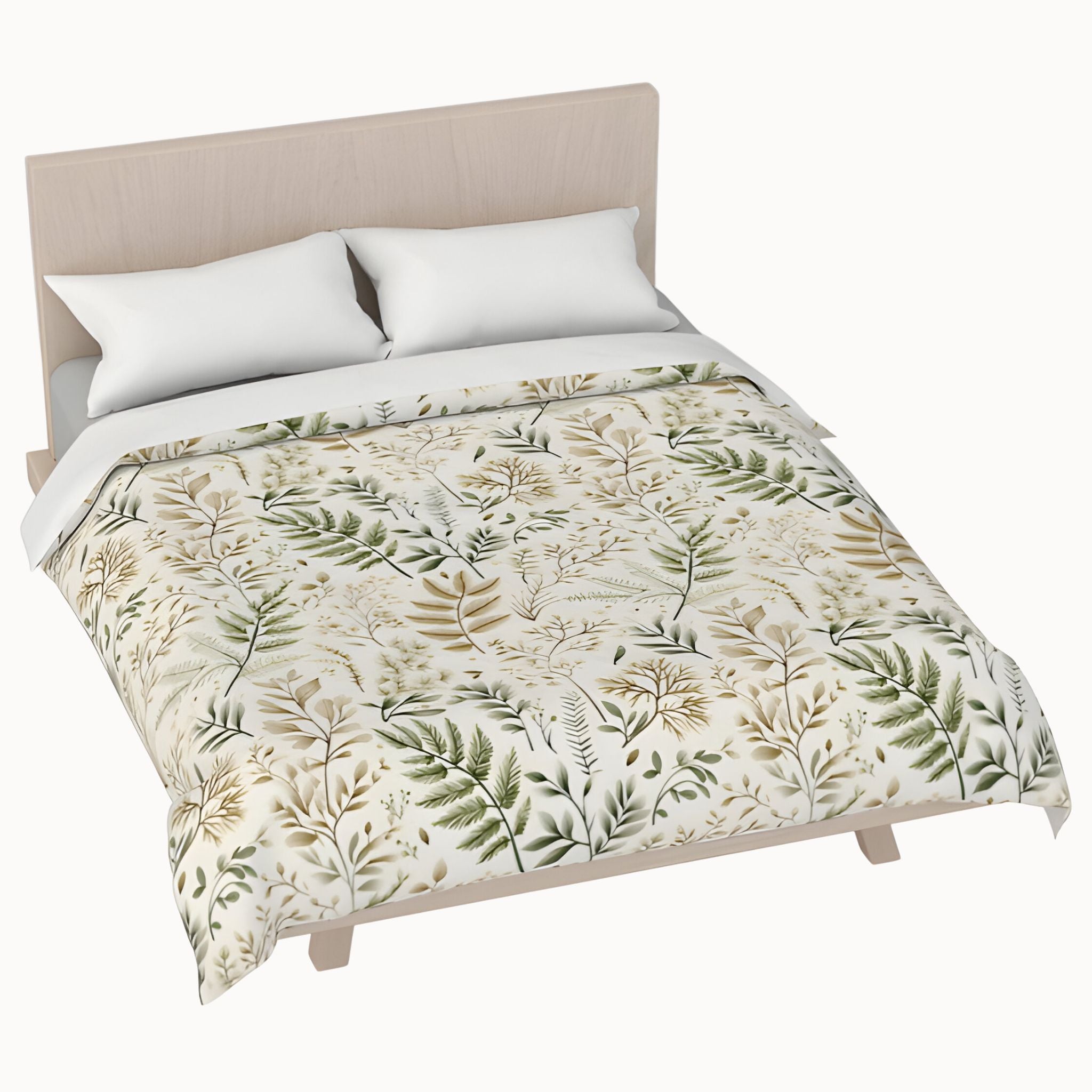 Fern Duvet Cover Set – Neutral Botanical Bedding | Fernlight