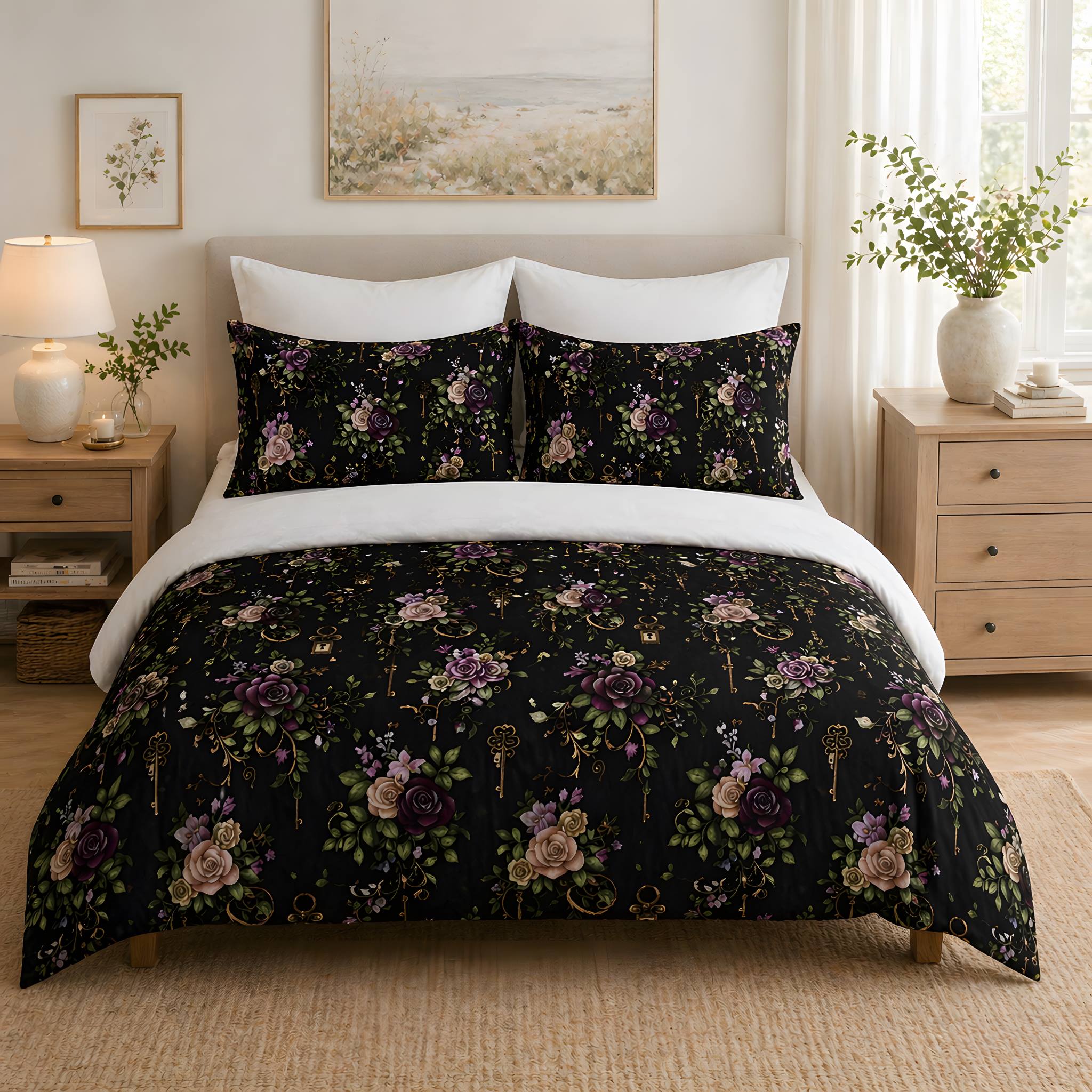Duvet Cover & Shams – Cottage, Bohemian and Gothic Styles | Durazza
