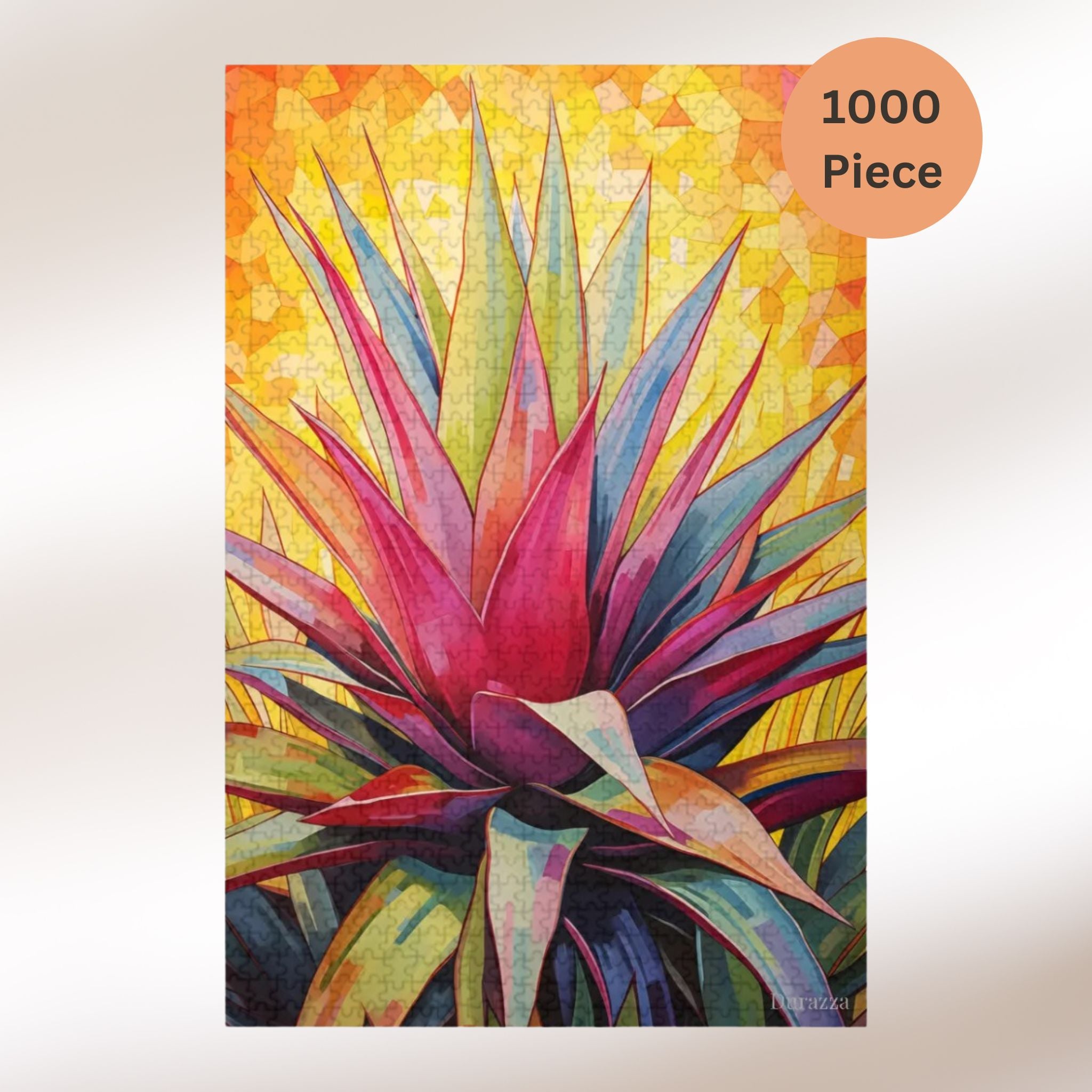 Desert Bloom Agave Jigsaw Puzzle: 500 or 1000 Piece Puzzle