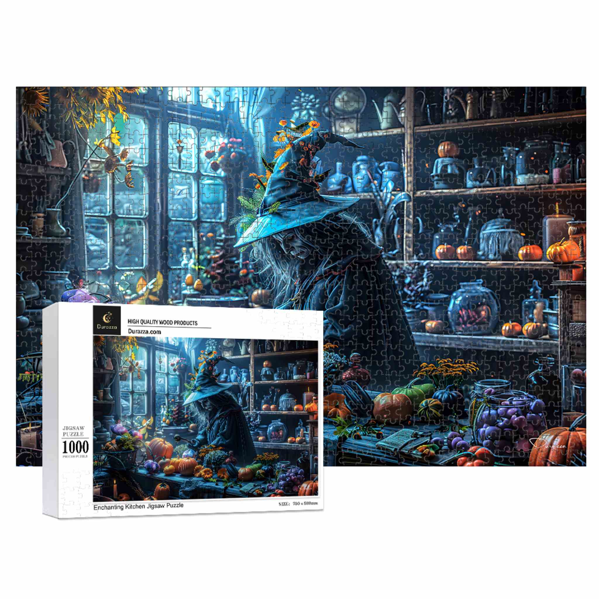 Autumn Witch Puzzle – 500 or 1000 Piece | Enchanting Kitchen