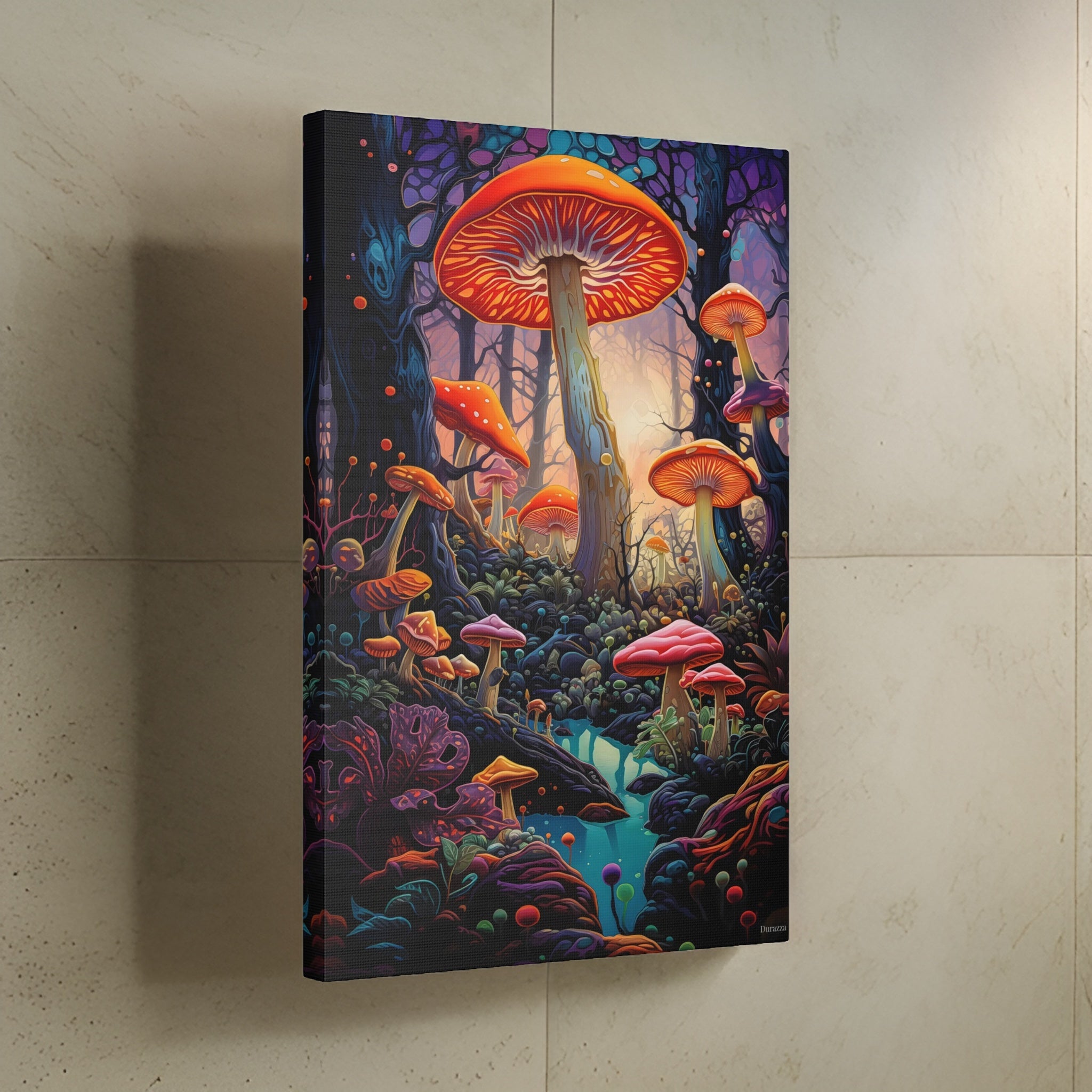 Enchanted Mushroom Forest Framed Art Print