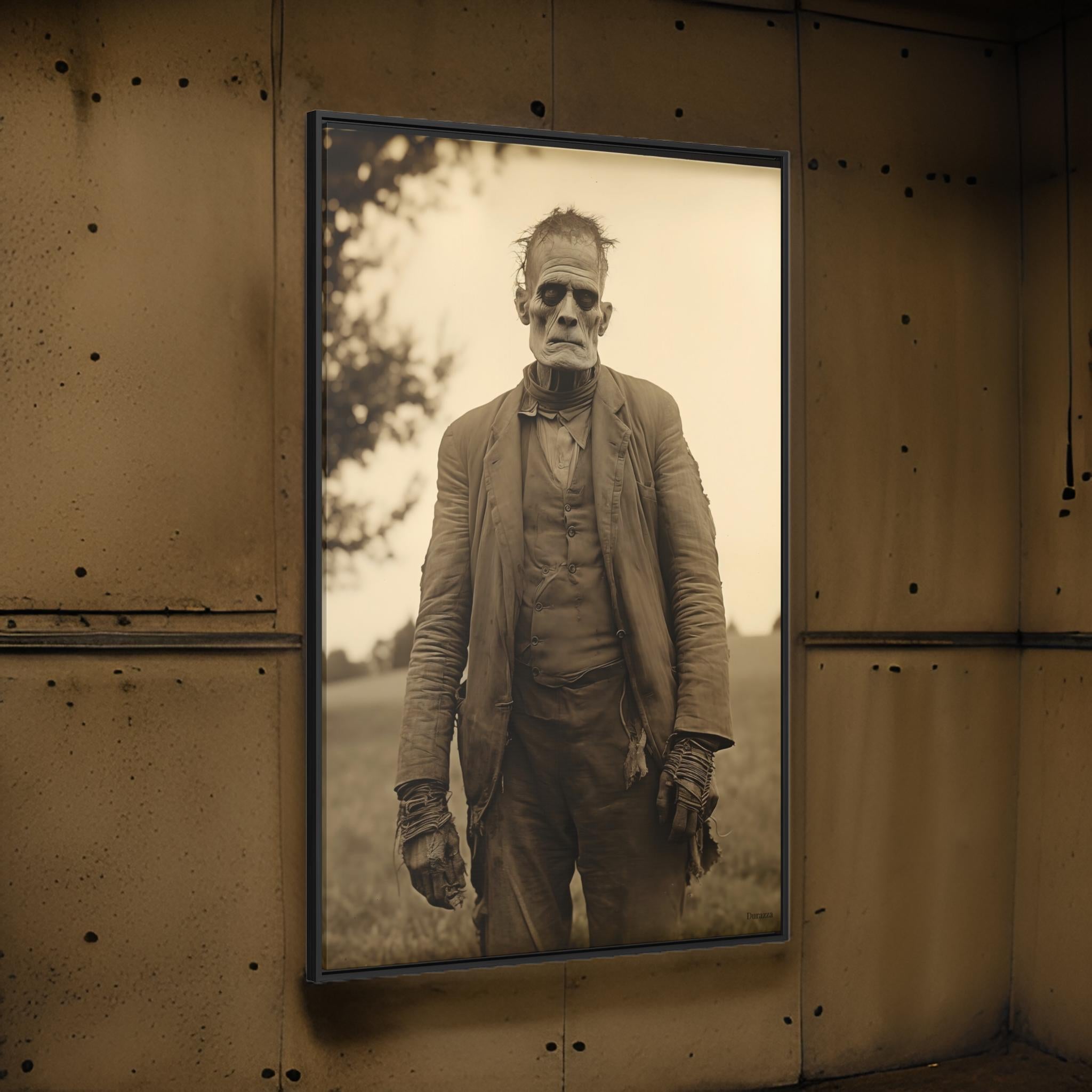 Grandpa Frankenstein Wall Art: Vintage Photography