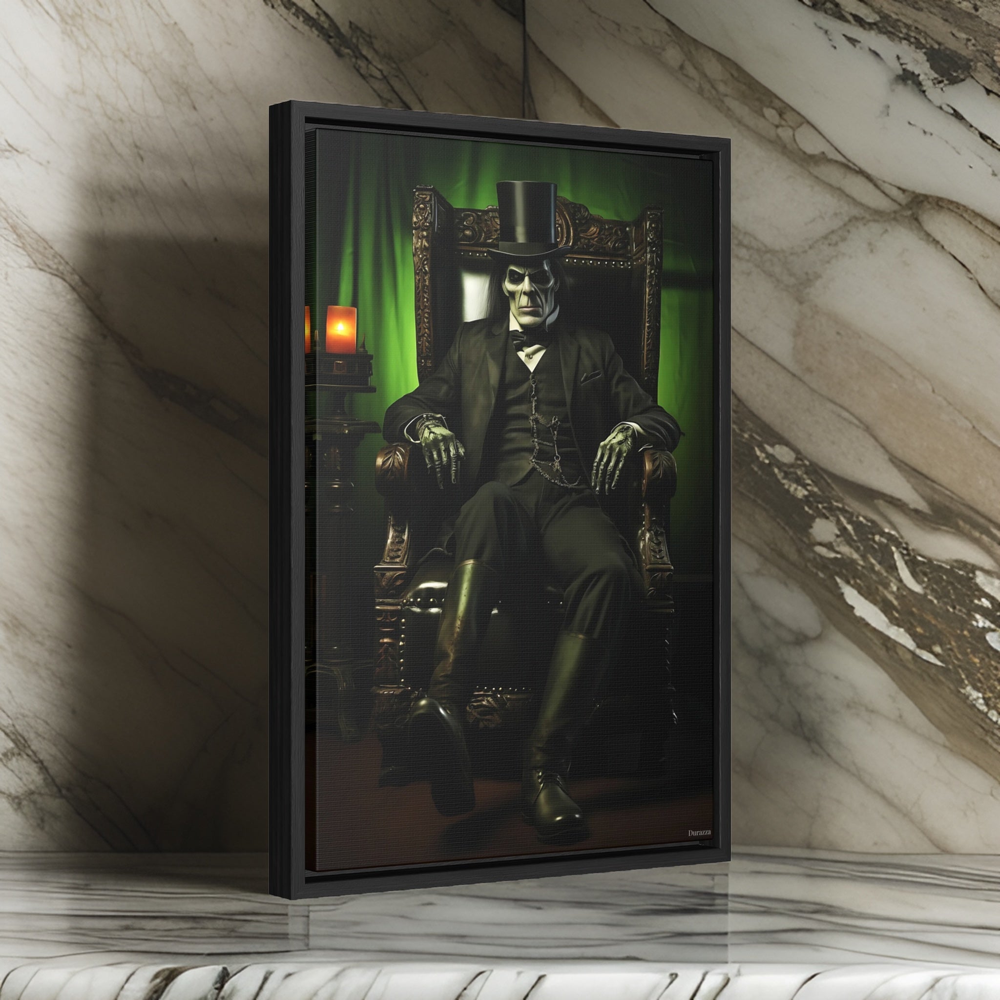 Frankensteins Gothic Parlor Framed Art Print