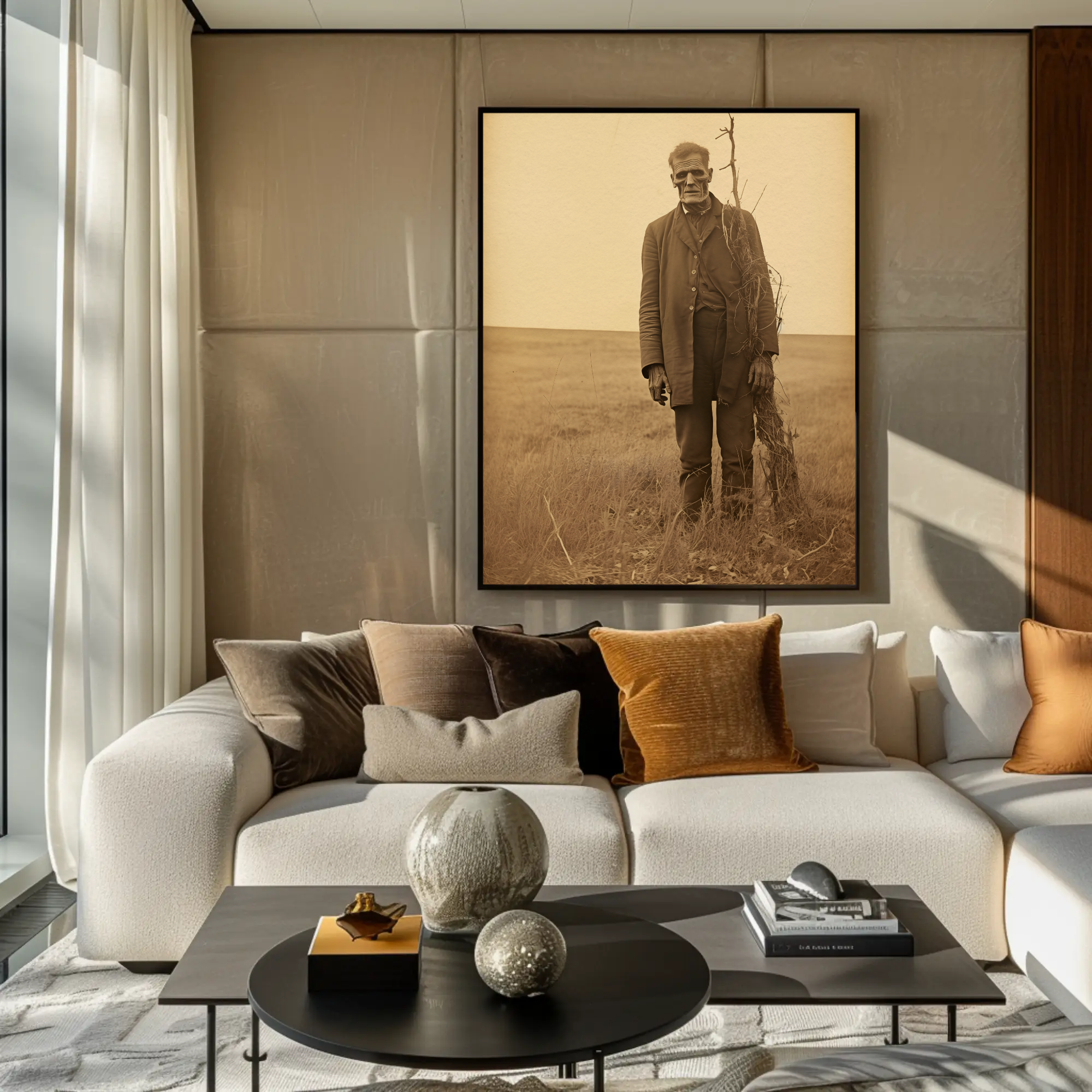Frankenstein's Loneliness Wall Art: Vintage Photography