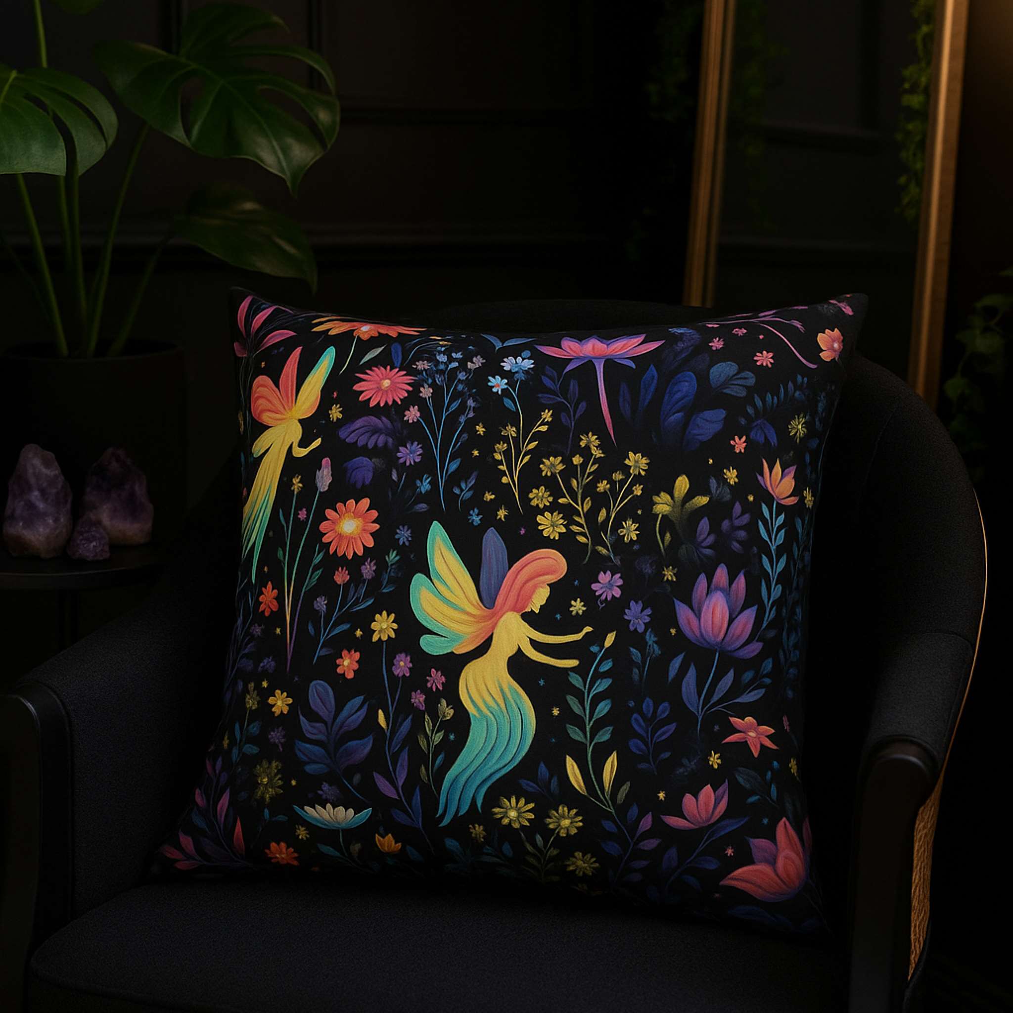 Fairy Pillow – Whimsical Bedroom Decor | Glowing Fairies