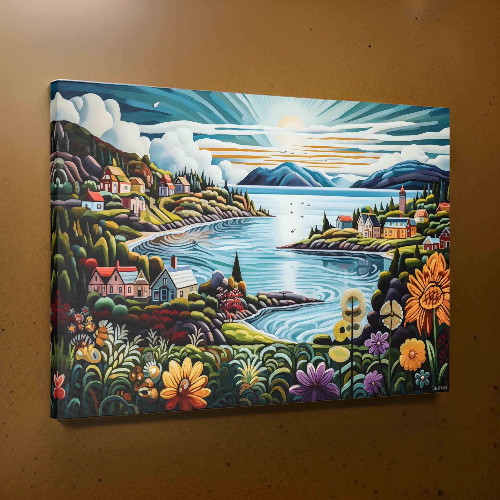 Golden Isles Wall Art: Whimsical Scandanavian Naive Art