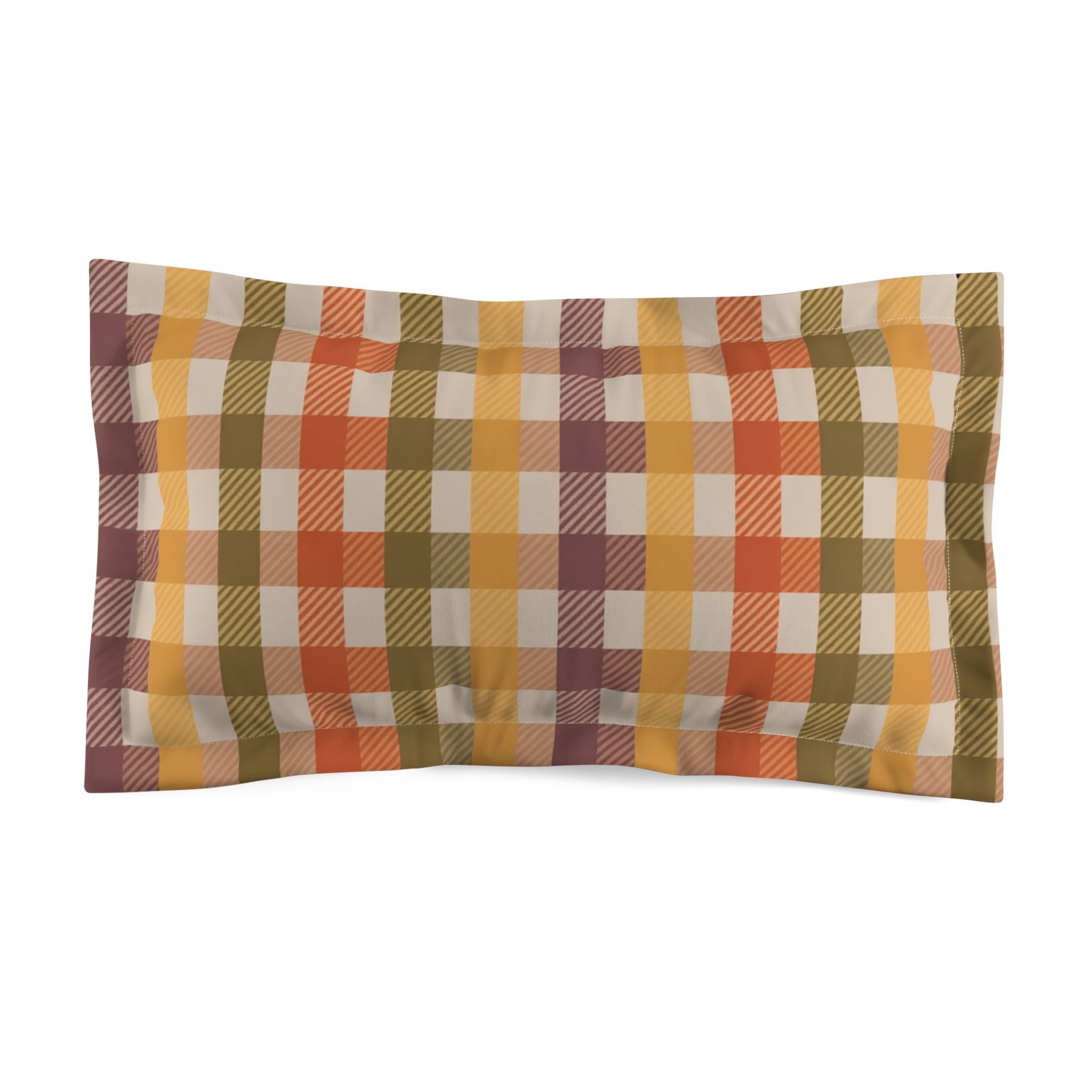 Autumn Plaid Duvet Set Queen or King Bedding | Harvest Check