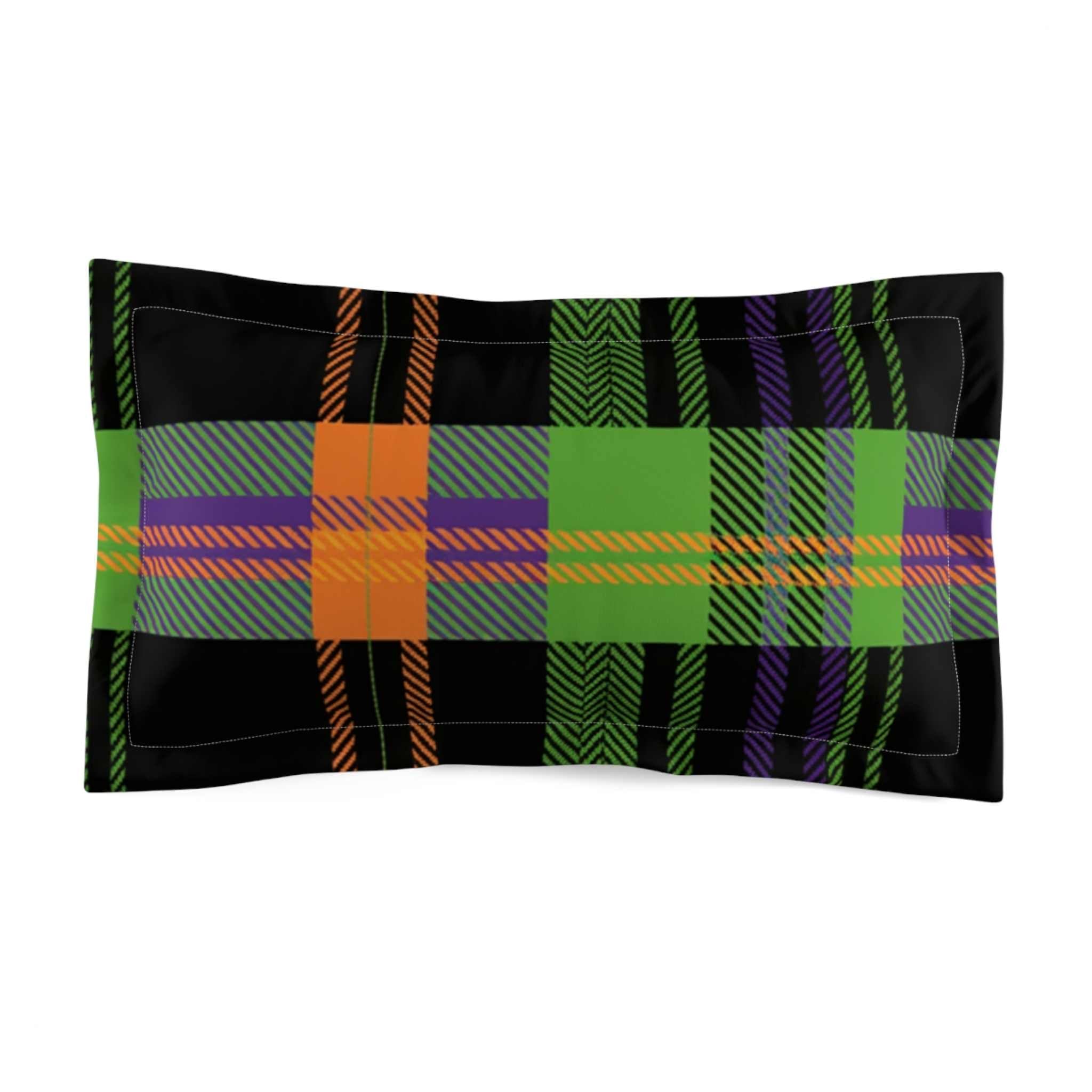 Halloween Duvet Set – Queen or King Plaid Bedding | Hex Check
