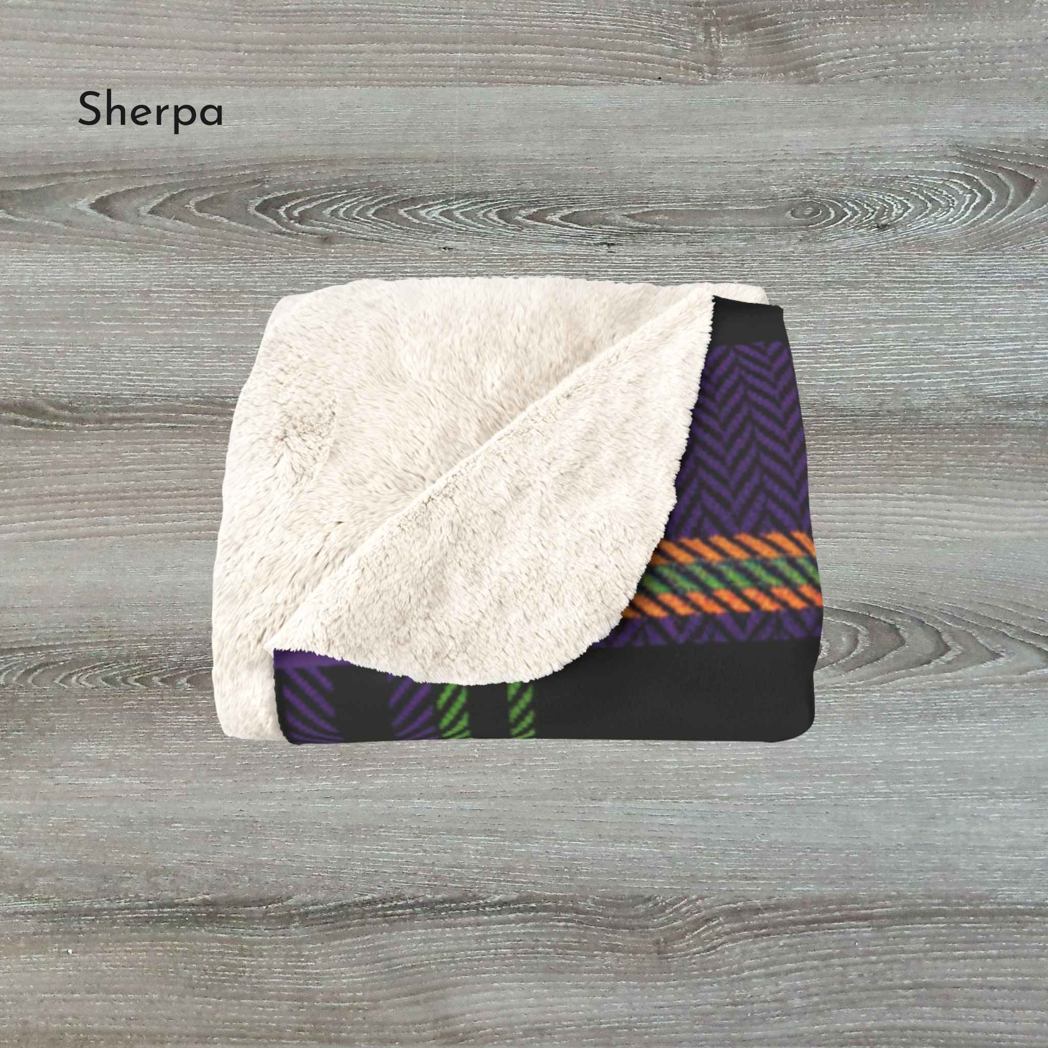 Plaid Throw Blanket – Sherpa or Velveteen Accent | Hex Check