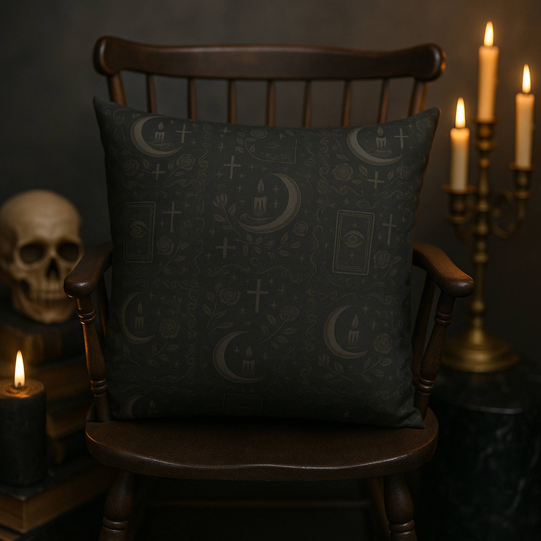 Geometric Throw Pillow - Gothic Diamond Design | Hexhaven